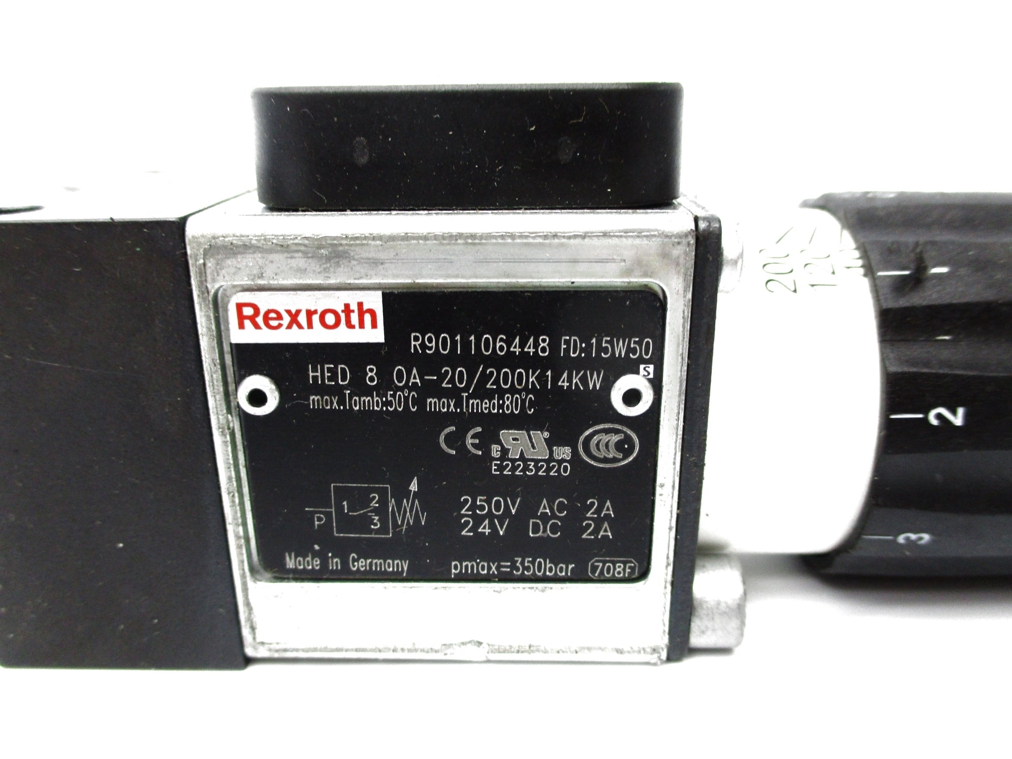 REXROTH HED80A-20/200K14W R901106448 250VAC NSNP