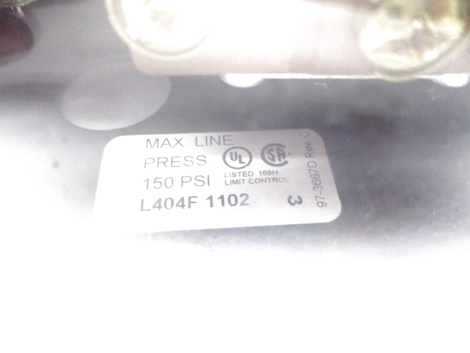HONEYWELL L404F1102 150PSI NSNP