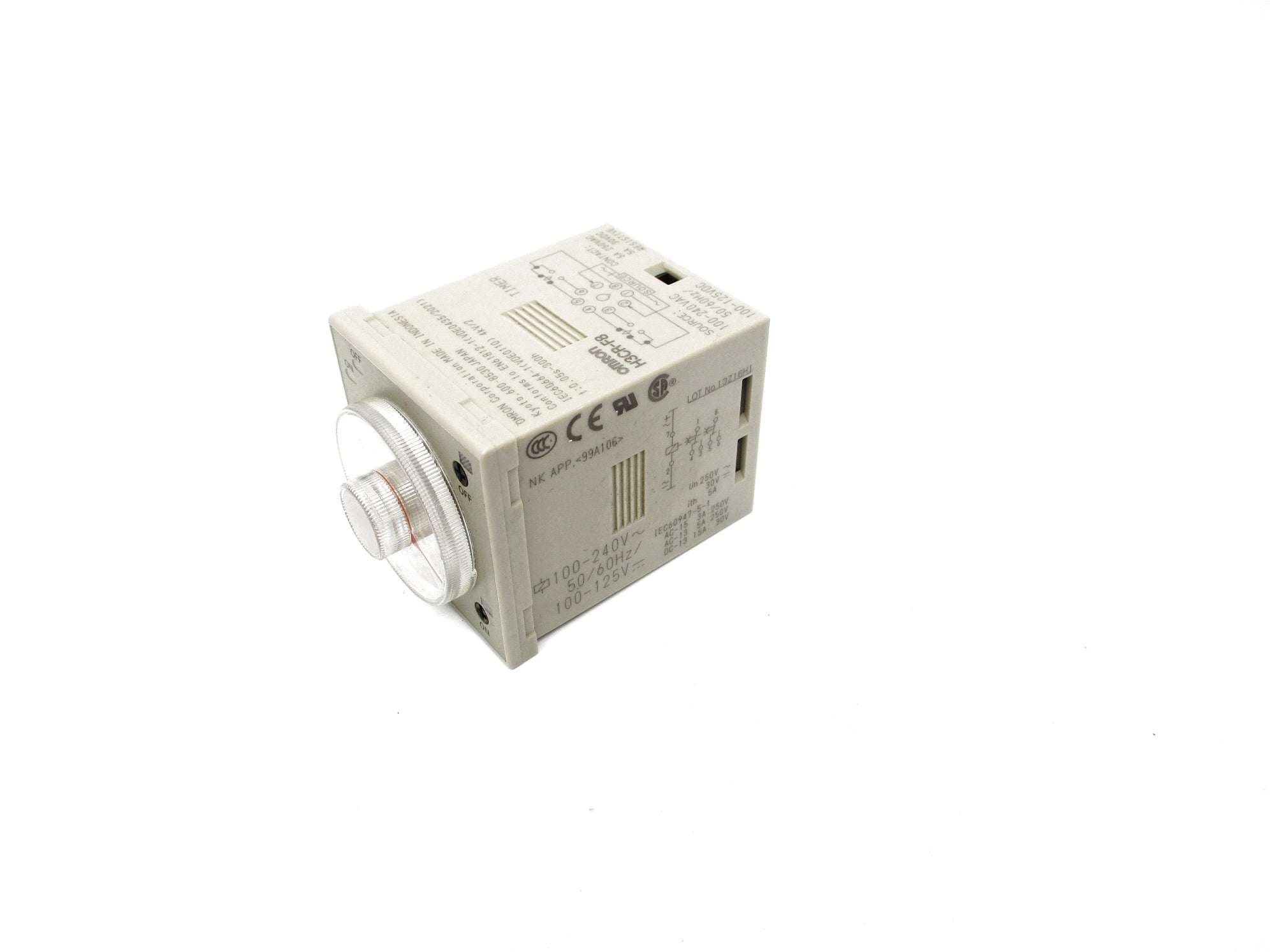 OMRON H3CR-F8 100-240VAC 5A 0.05S-300H NSNP
