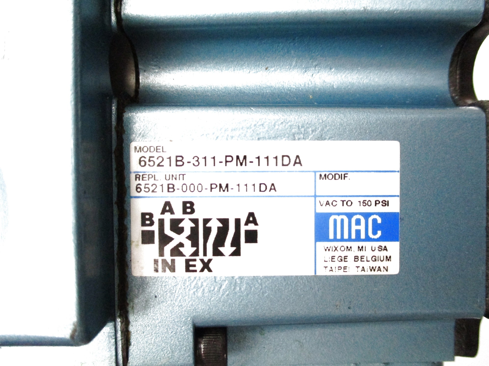 MAC 6521B-311-PM-111DA 150PSI NSNP