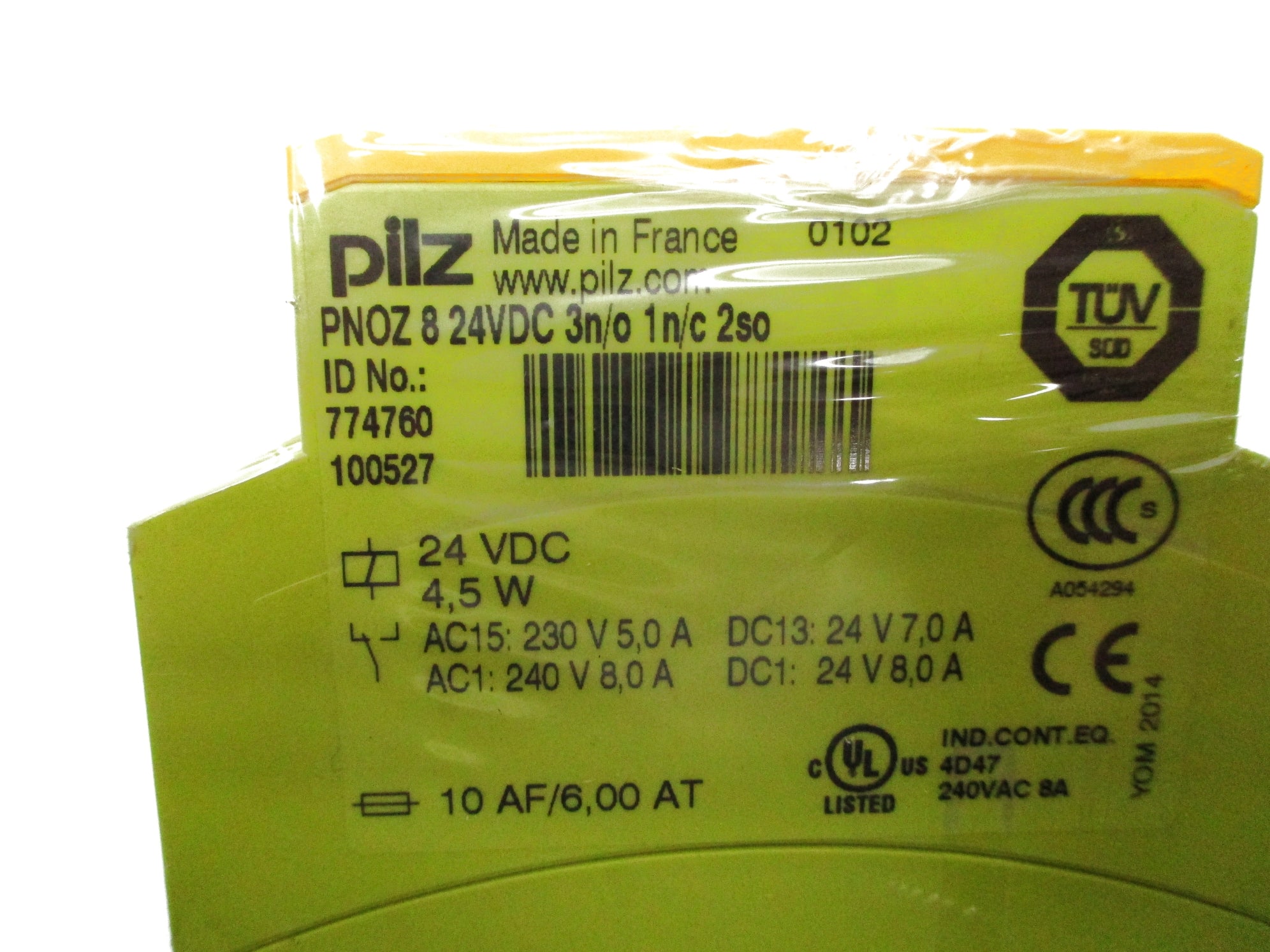 PILZ PNOZ824VDC3n/o1n/c2so 24VDC NSMP