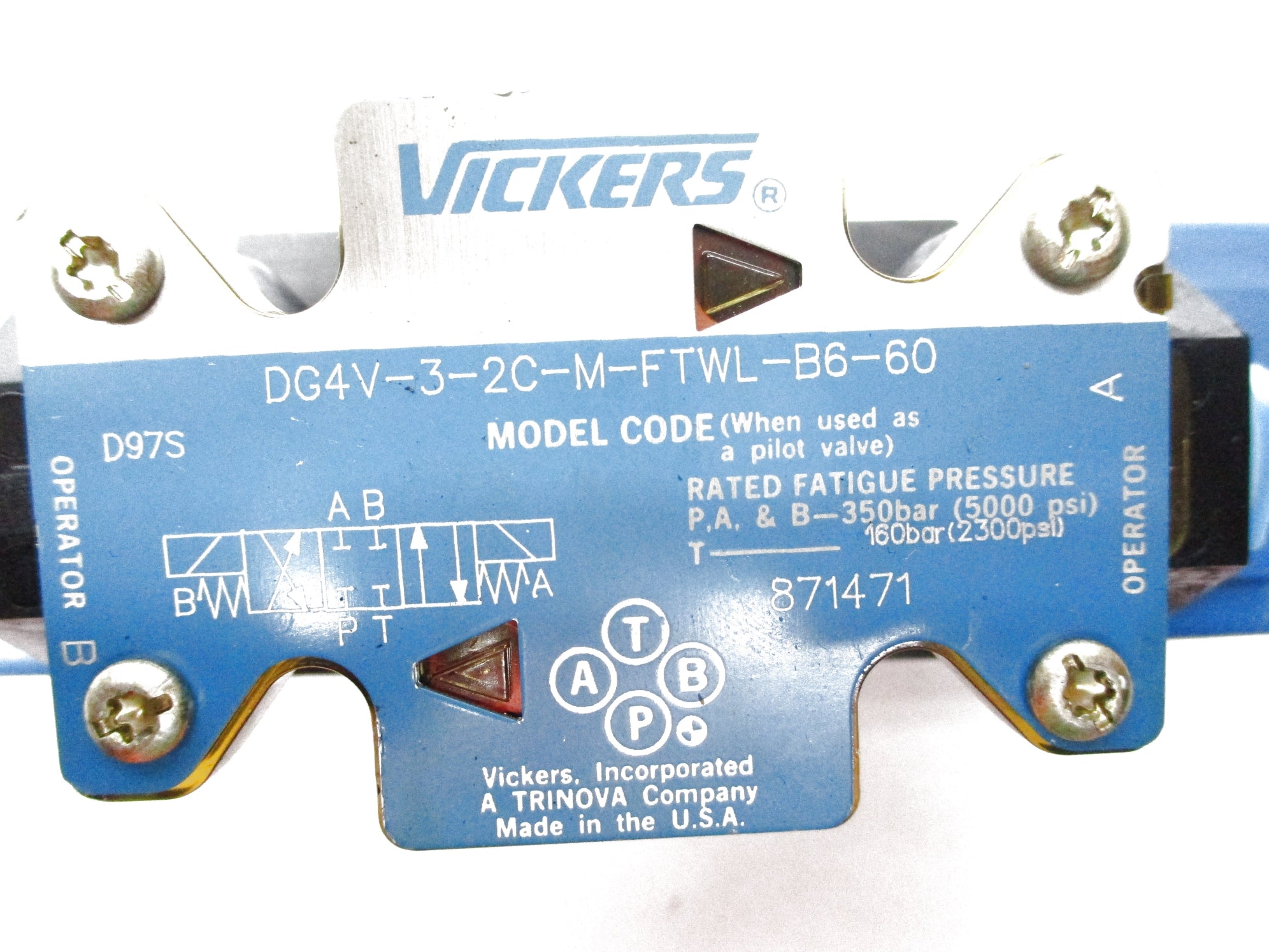 VICKERS DG4V32CMFTWLB660 871471 5000PSI 110/120V NSNP