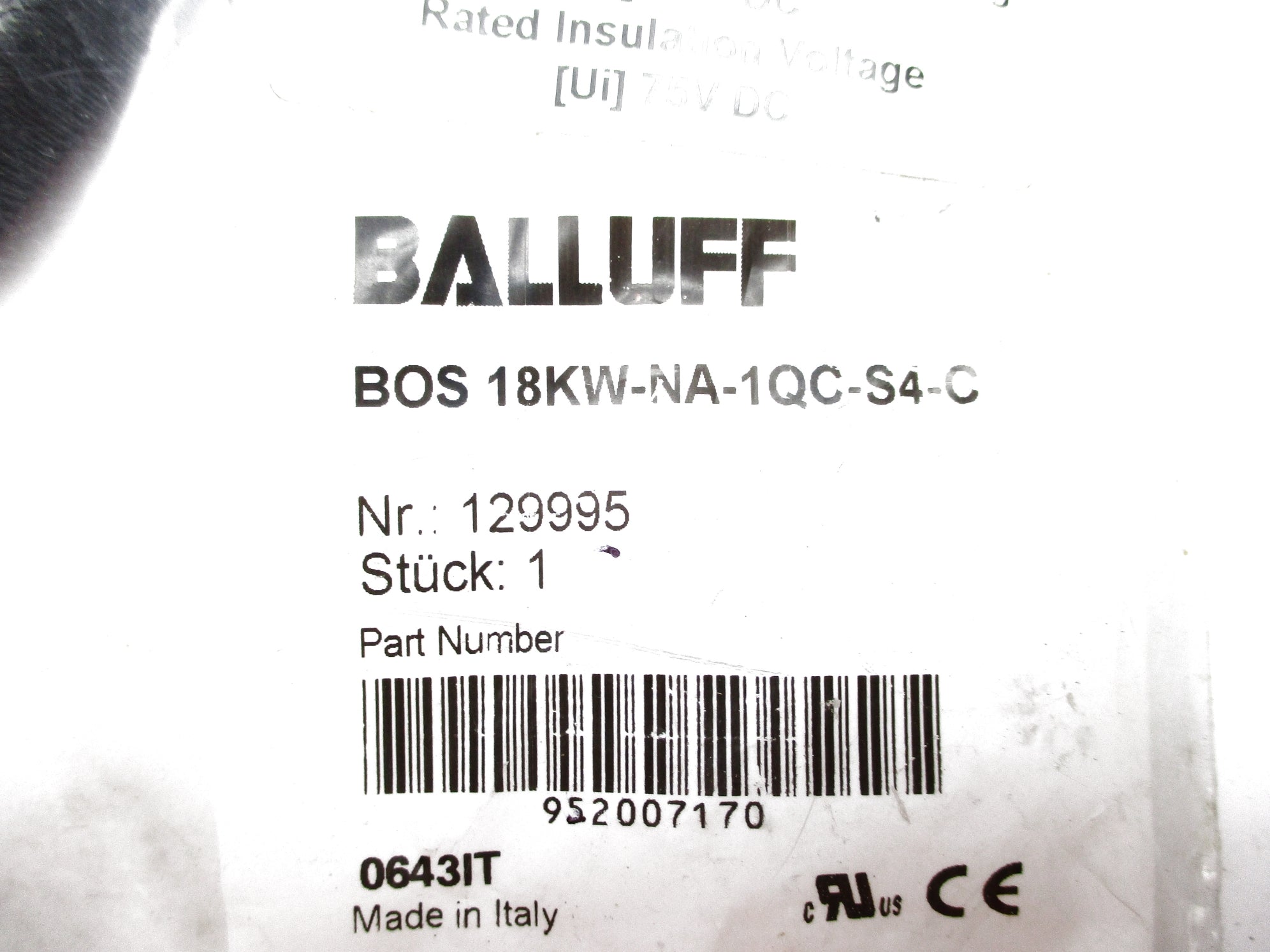 BALLUFF BOS18KW-NA-1QC-S4-C NSMP
