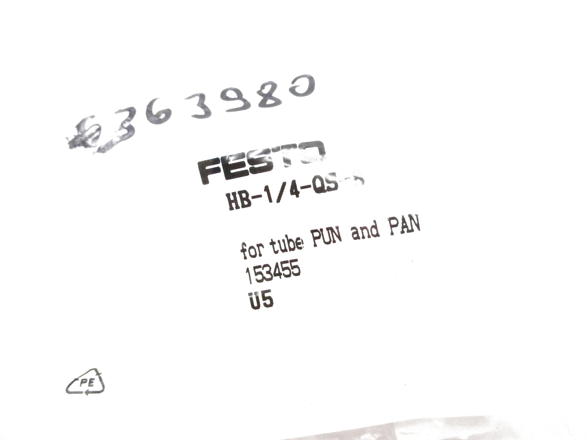 FESTO HB-1/4-QS-8 NSMP