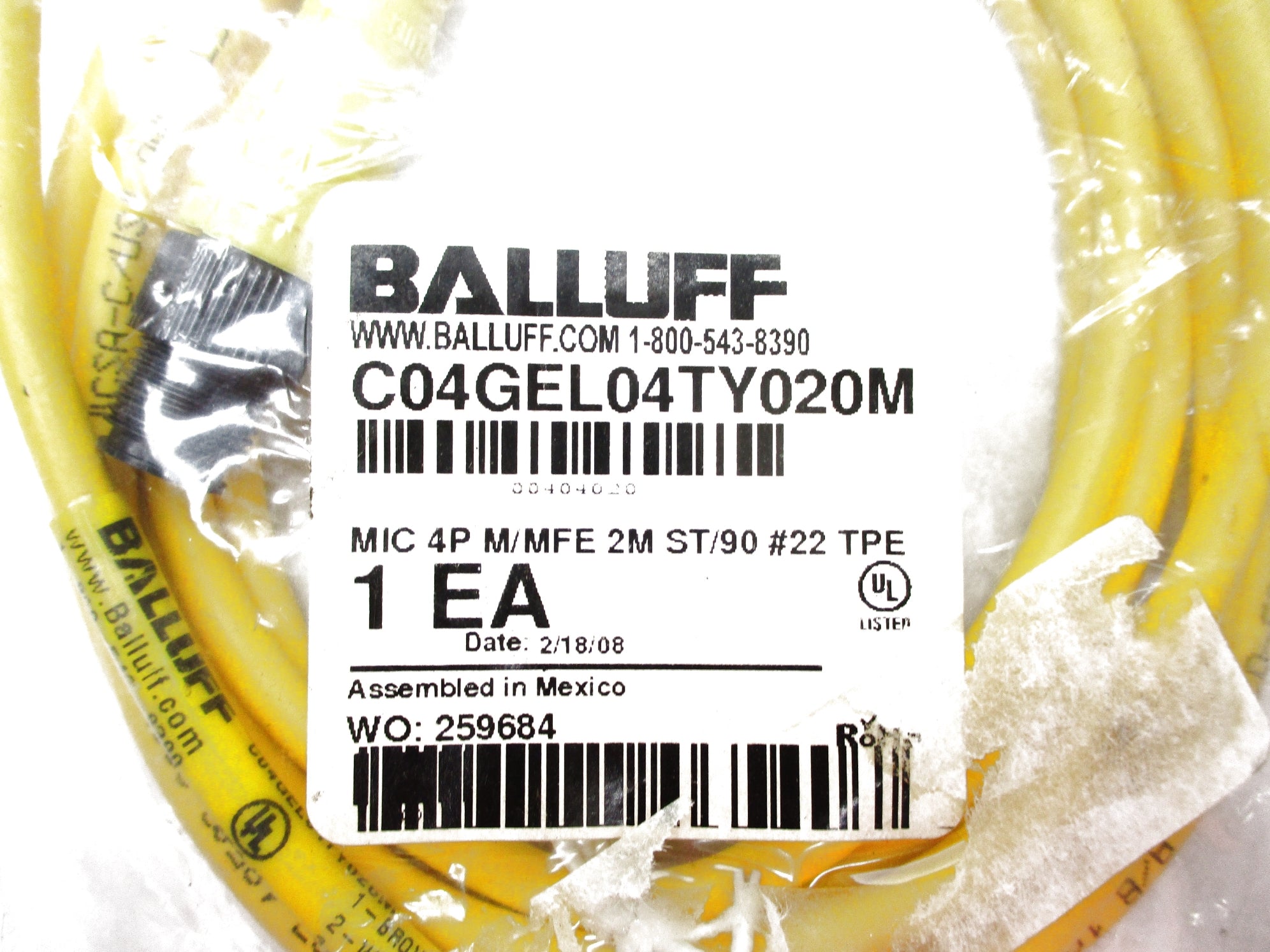 BALLUFF C04GEL04TY020M NSMP