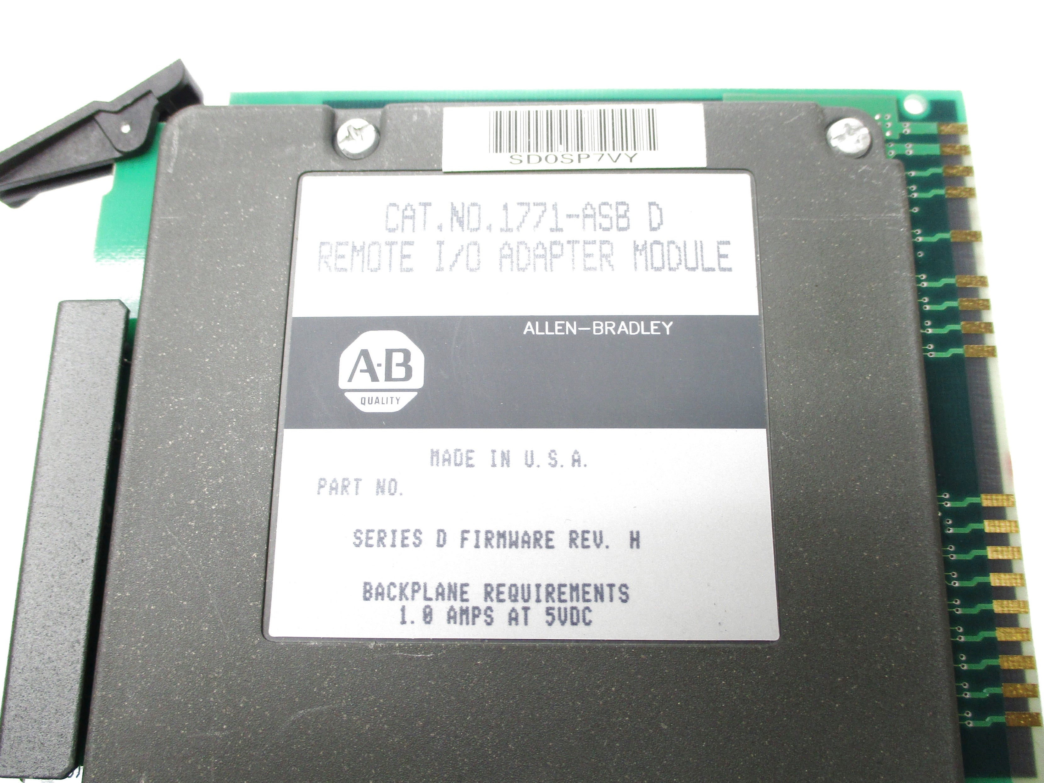 ALLEN BRADLEY 1771-ASB SER. D UNMP