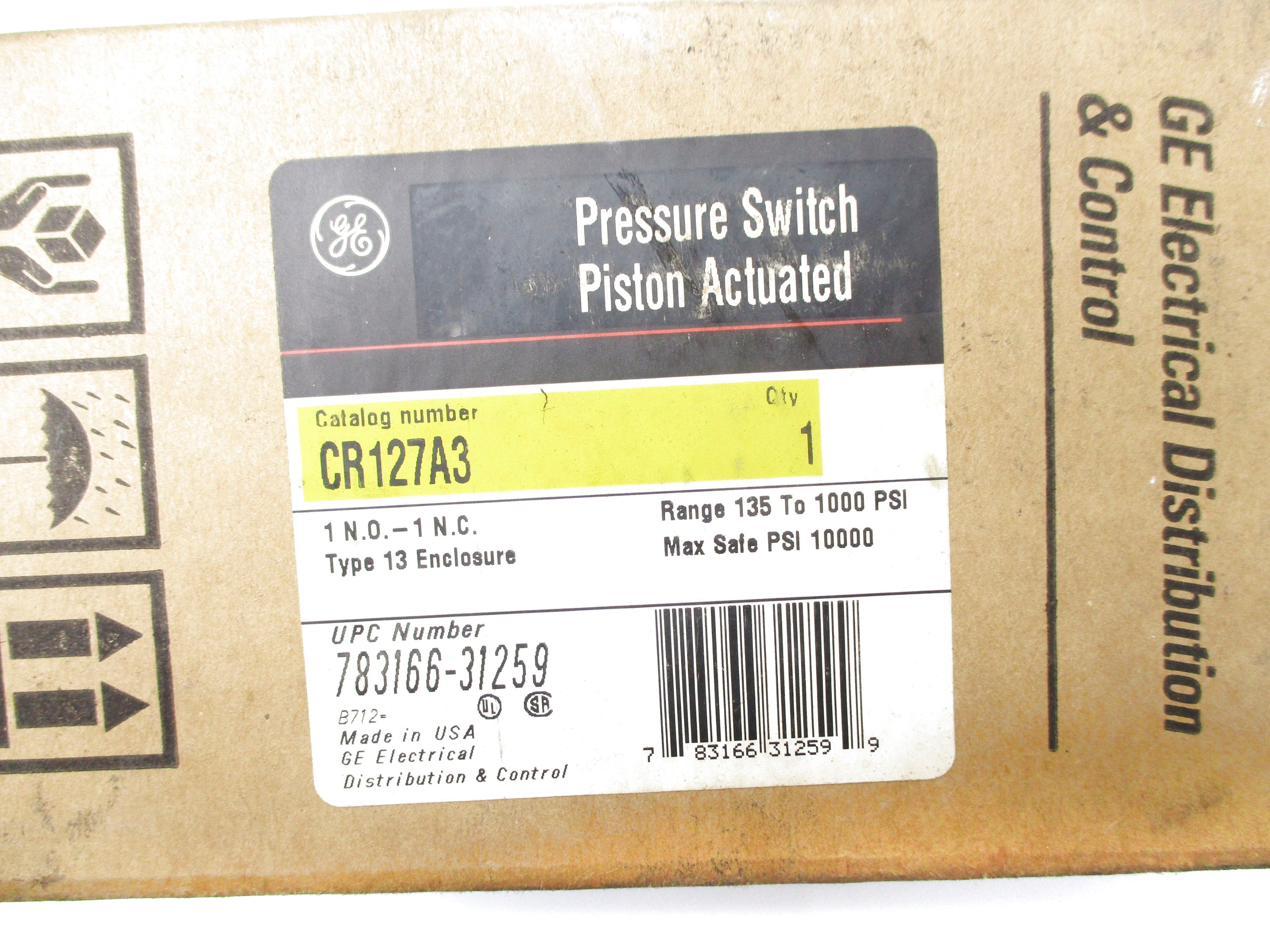 GENERAL ELECTRIC CR127A3 135/1000PSI NSFS
