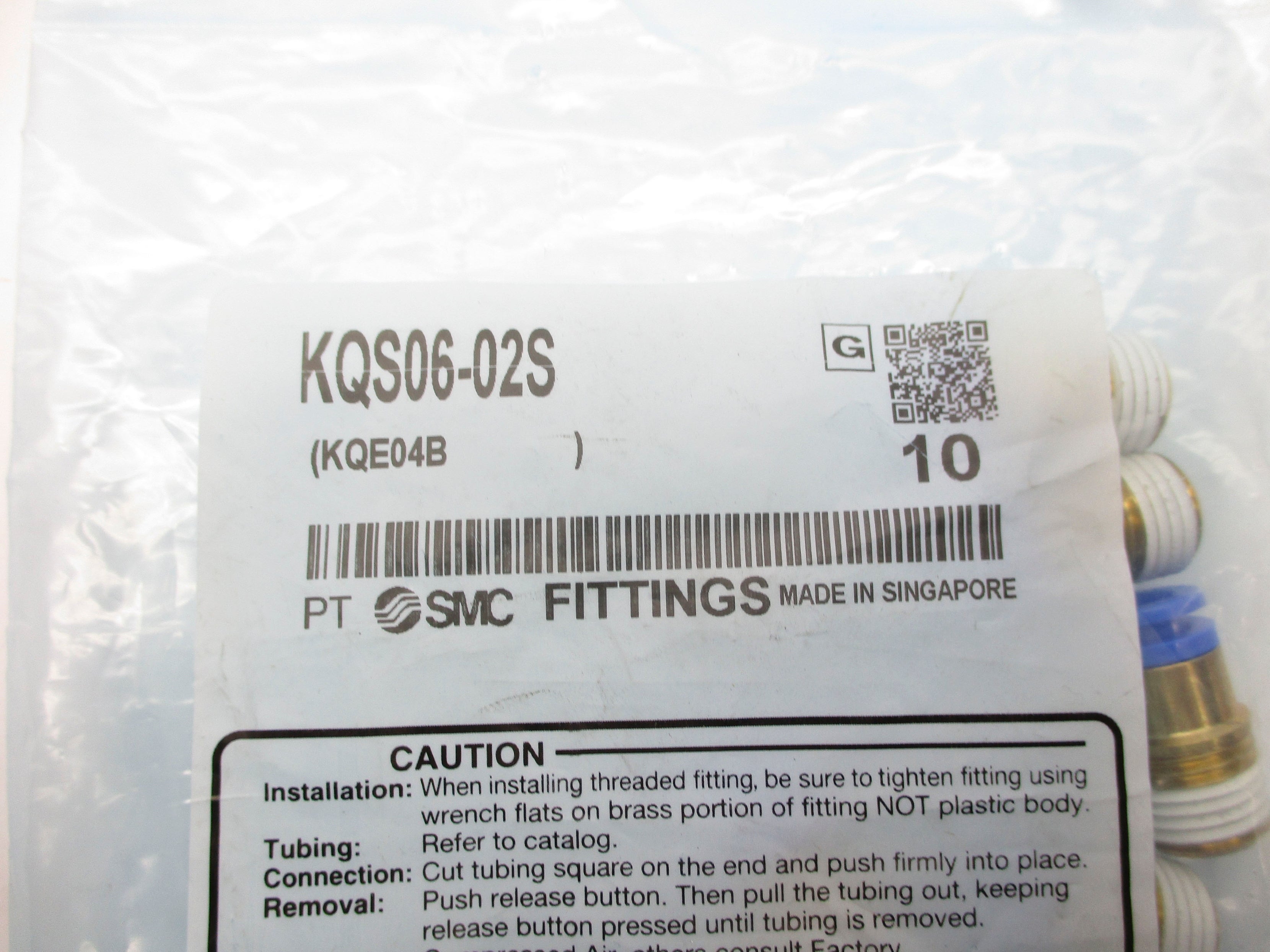 SMC KQS06-02S (PKG OF 10) NSMP