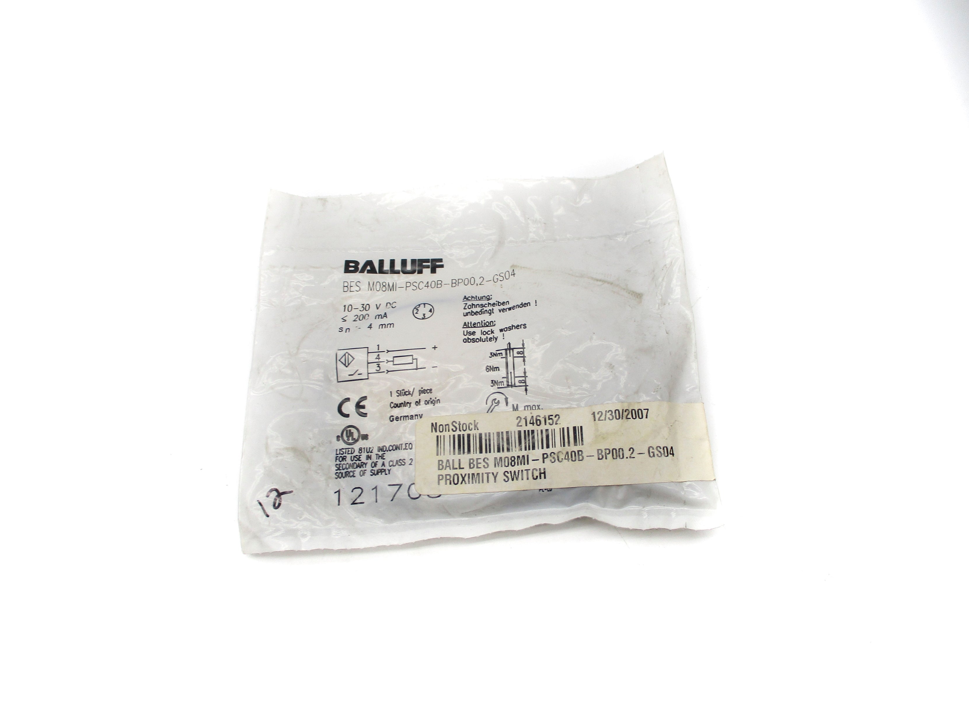 BALLUFF BESM08MI-PSC40B-BP00,2-GS04 NSMP
