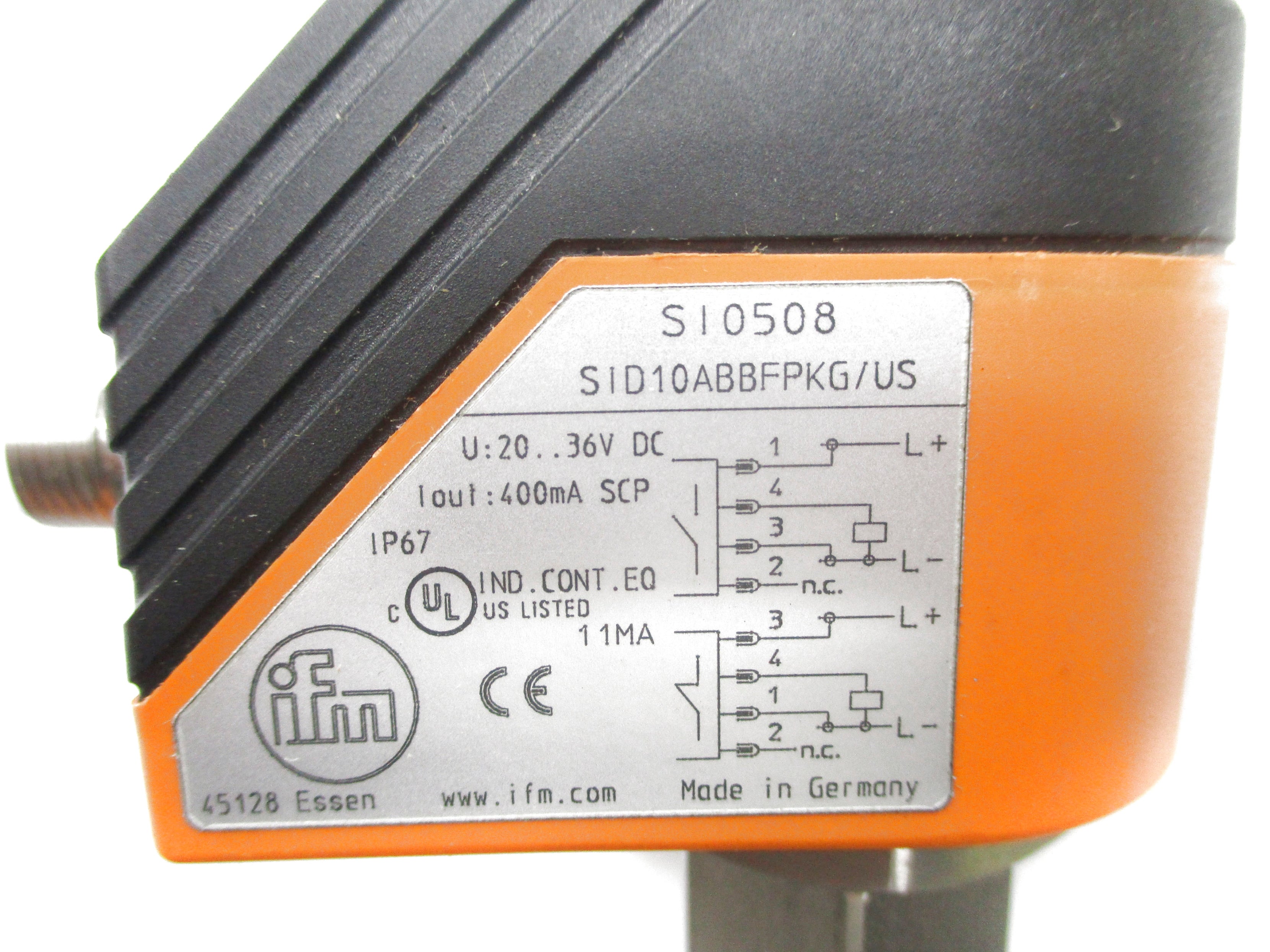 IFM EFECTOR SID10ABBFPKG/US SI0508 20-36VDC NSNP