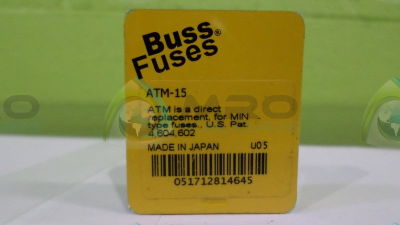 COOPER BUSSMANN ATM-15 FUSE NSNP