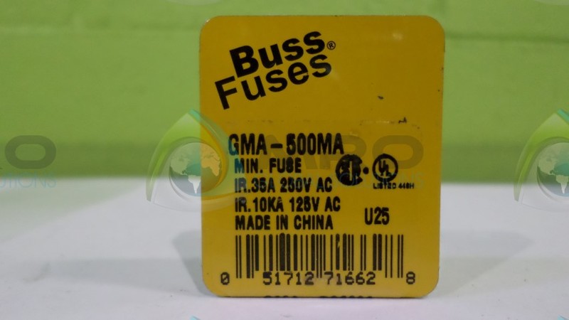 COOPER BUSSMANN GMA-500MA FUSE NSNP