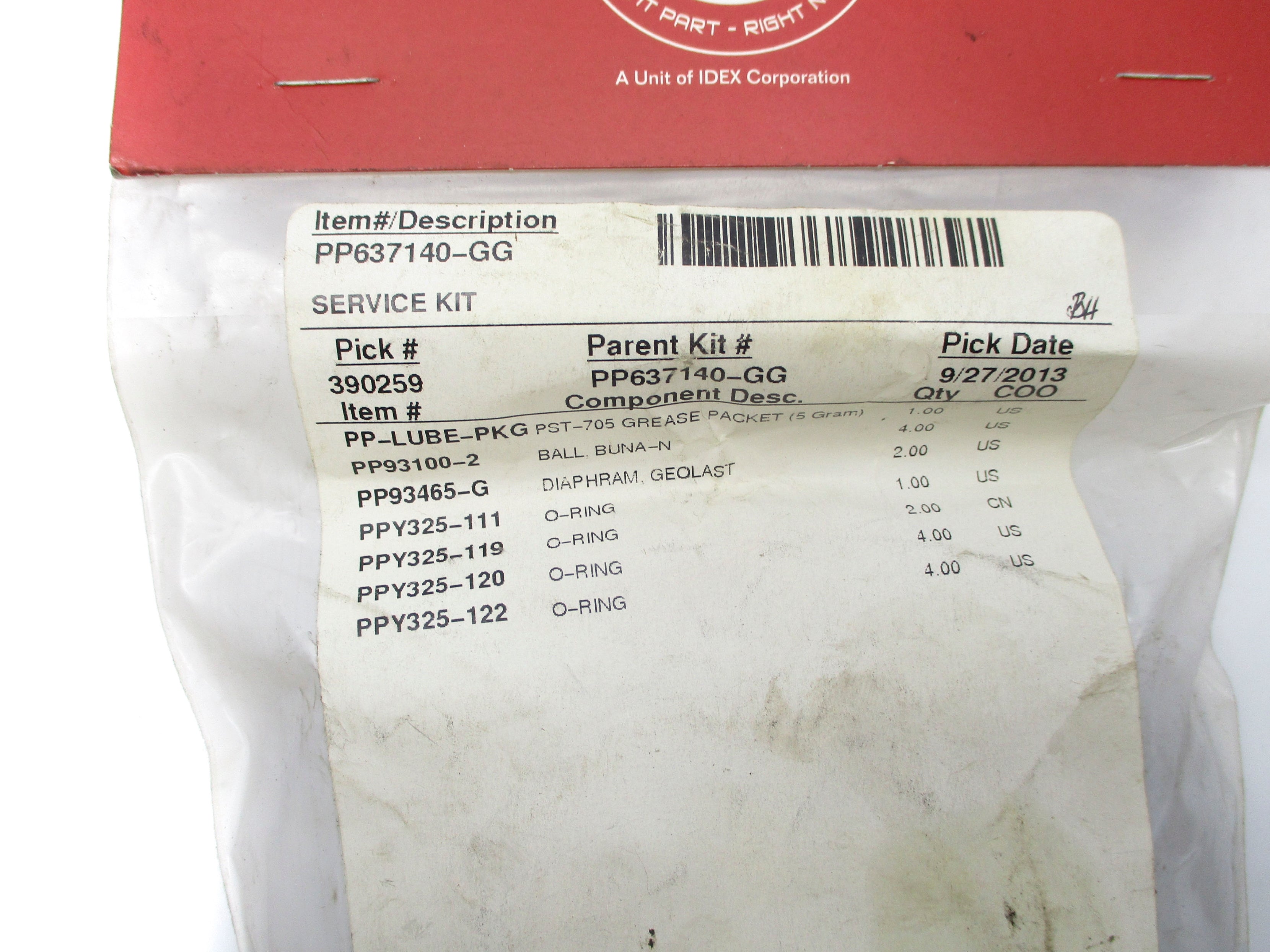 PUMPER PARTS PP637140-GG NSMP