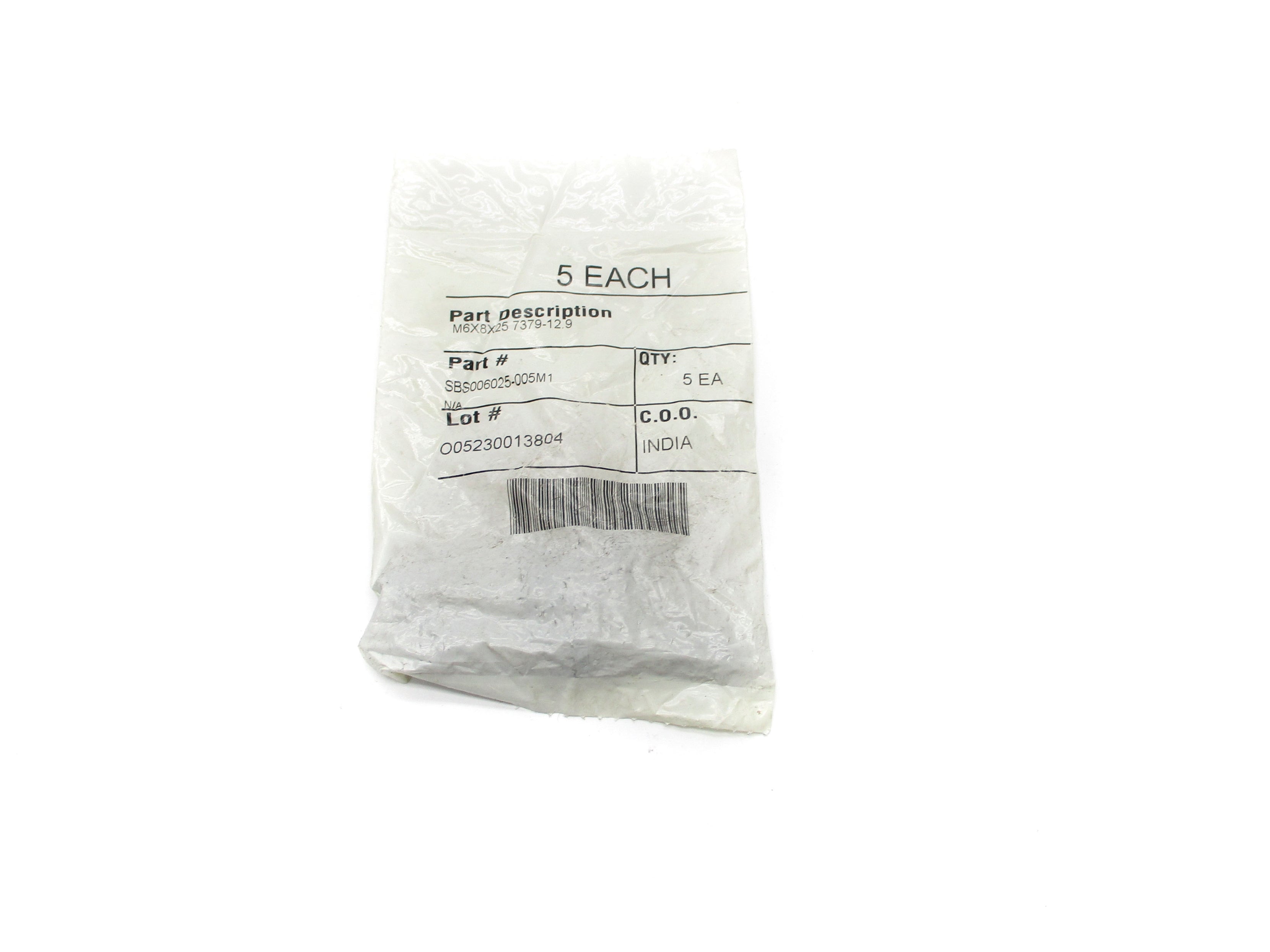 INDUSTRIAL MRO SBS006025-005M1 (PKG OF 5) NSMP