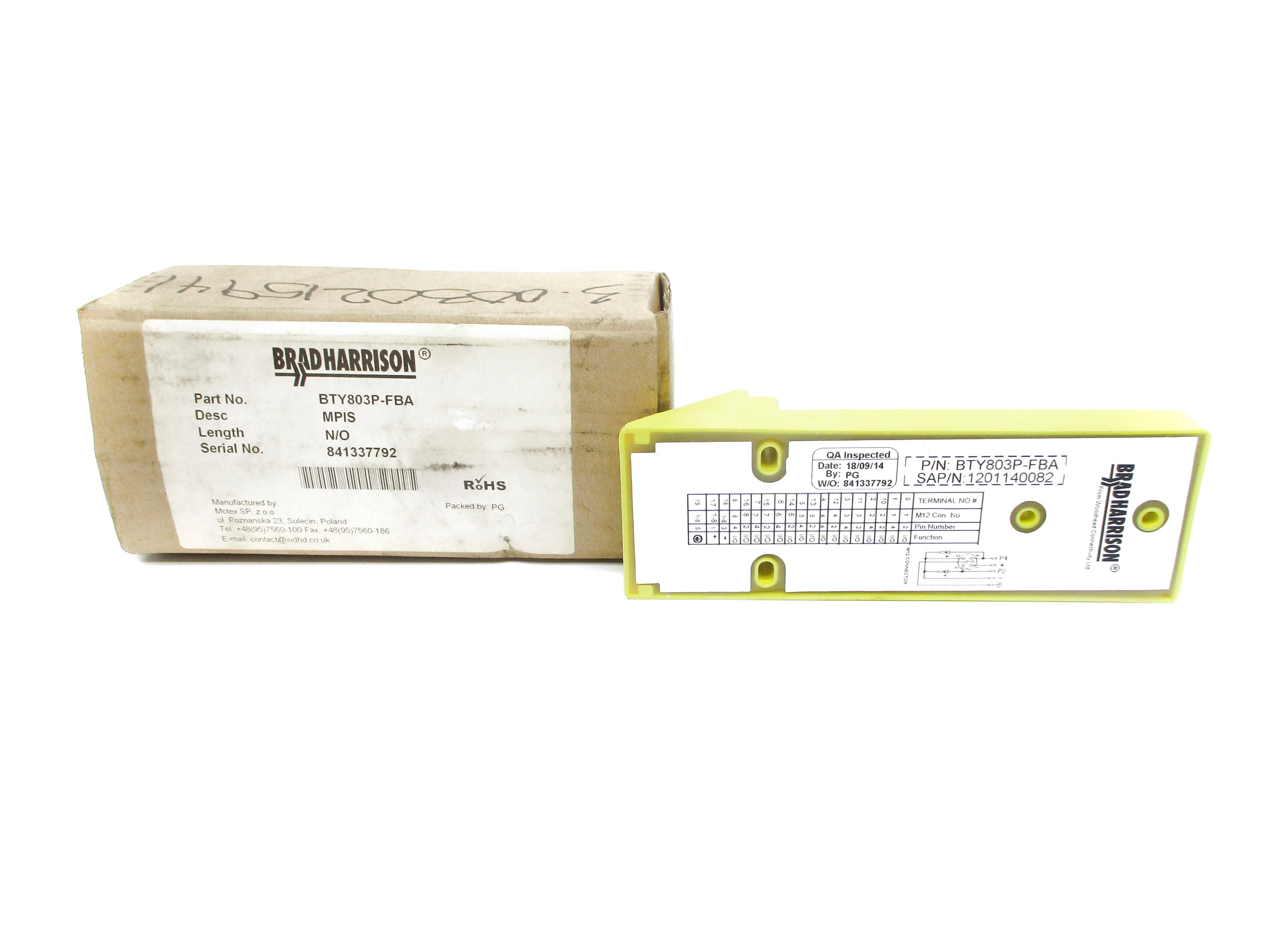 DANIEL WOODHEAD BTY803P-FBA NSMP