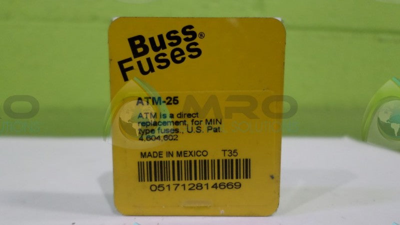 COOPER BUSSMANN ATM-25 FUSE NSNP