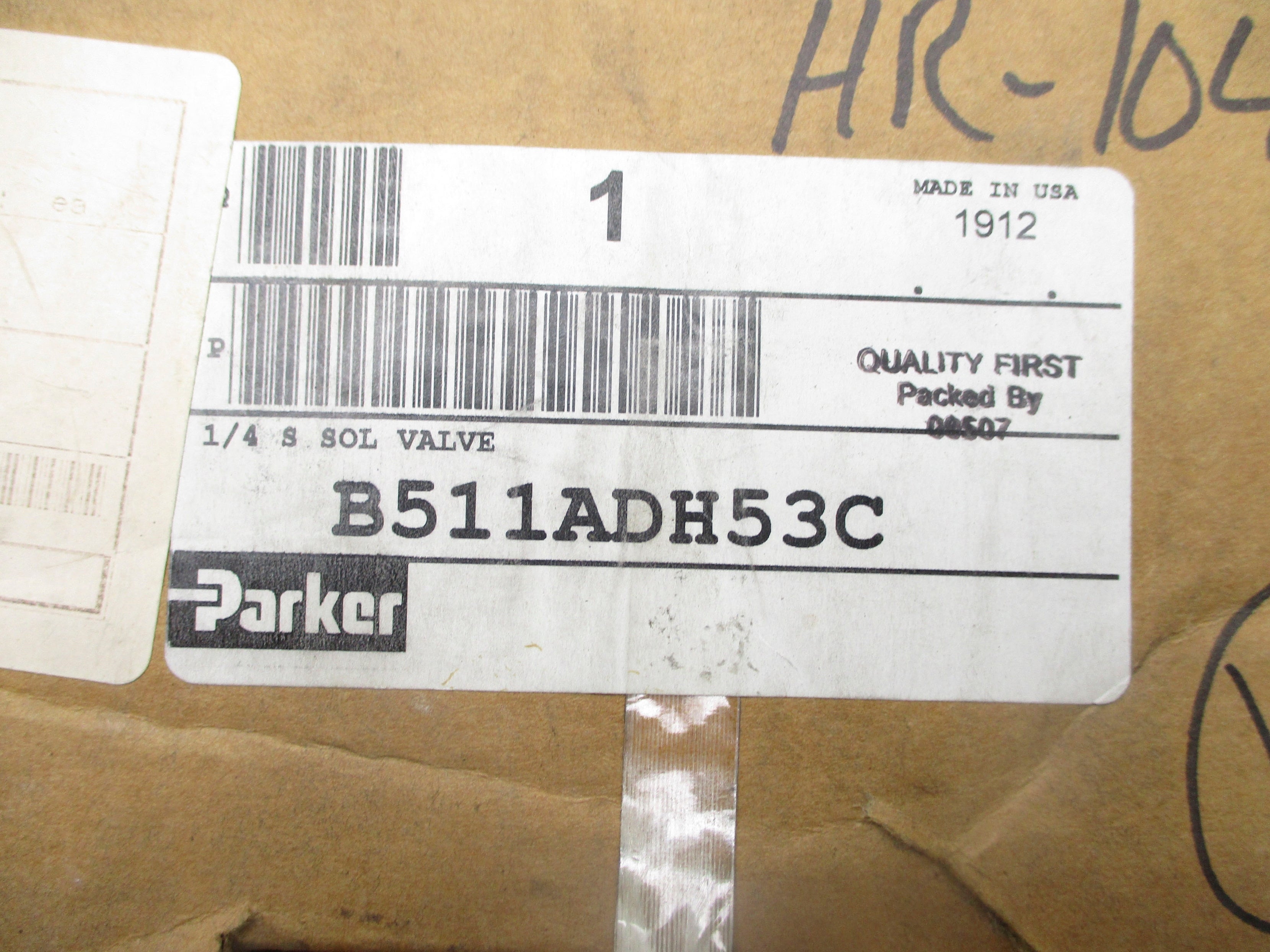 PARKER B511ADH53C 120V 145PSI NSMP
