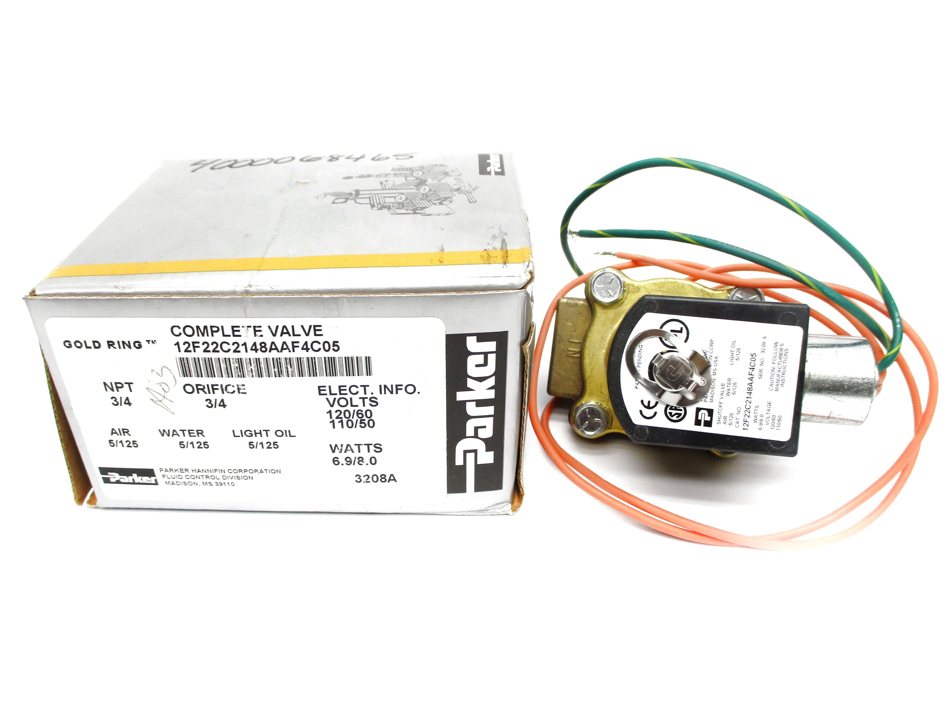 PARKER 12F22C2148AAF4C05 110/120V 5/125PSI NSMP