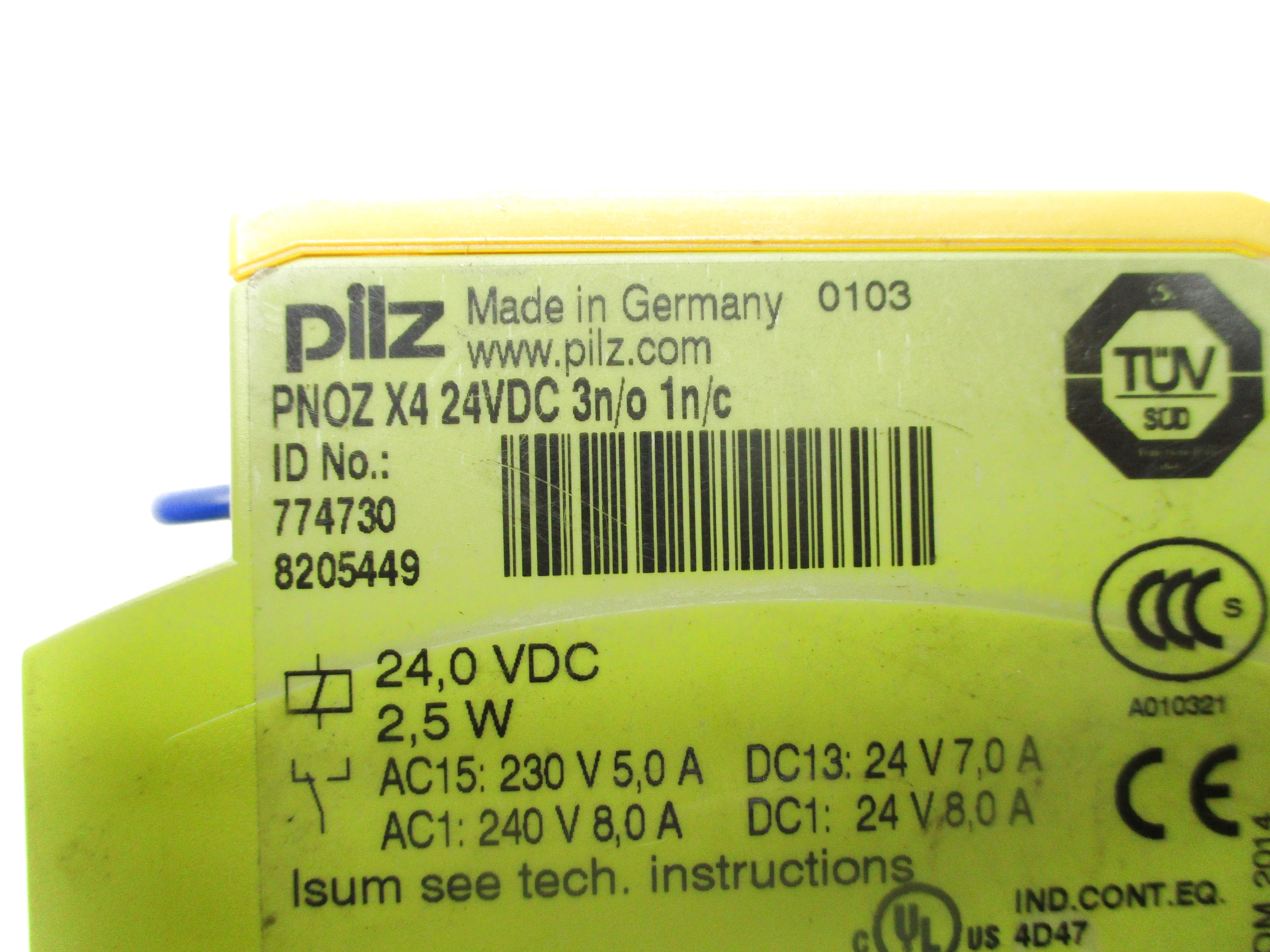PILZ PNOZX424VDC3n/o1n/c 24VDC UNMP