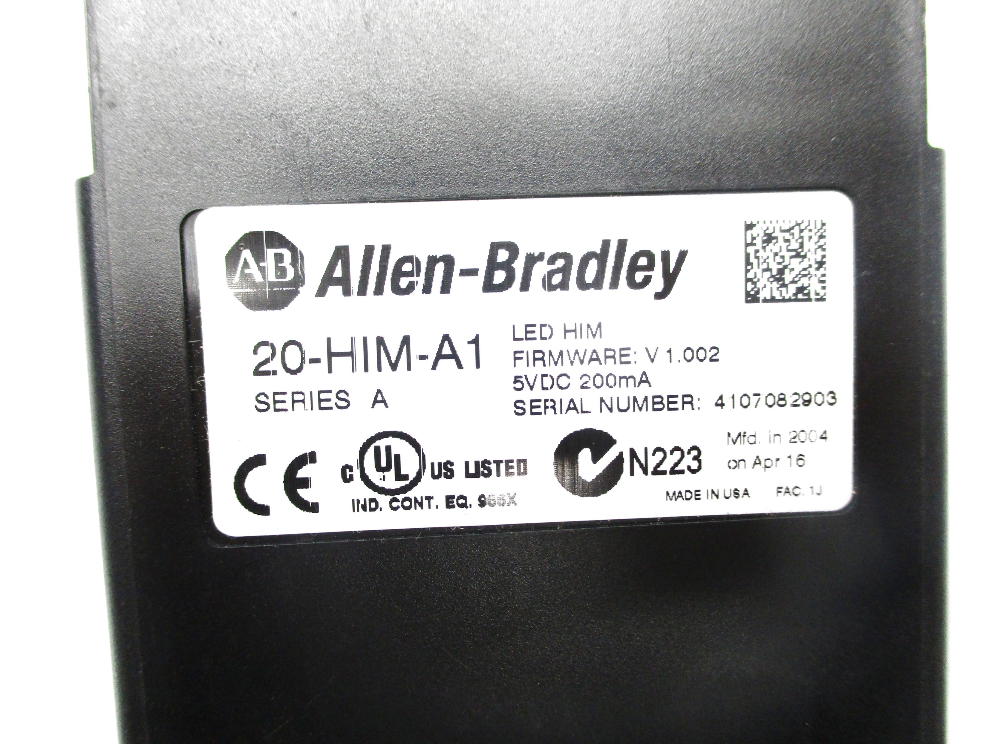 ALLEN BRADLEY 20-HIM-A1 SER. A F/W 1.002 5VDC UNMP