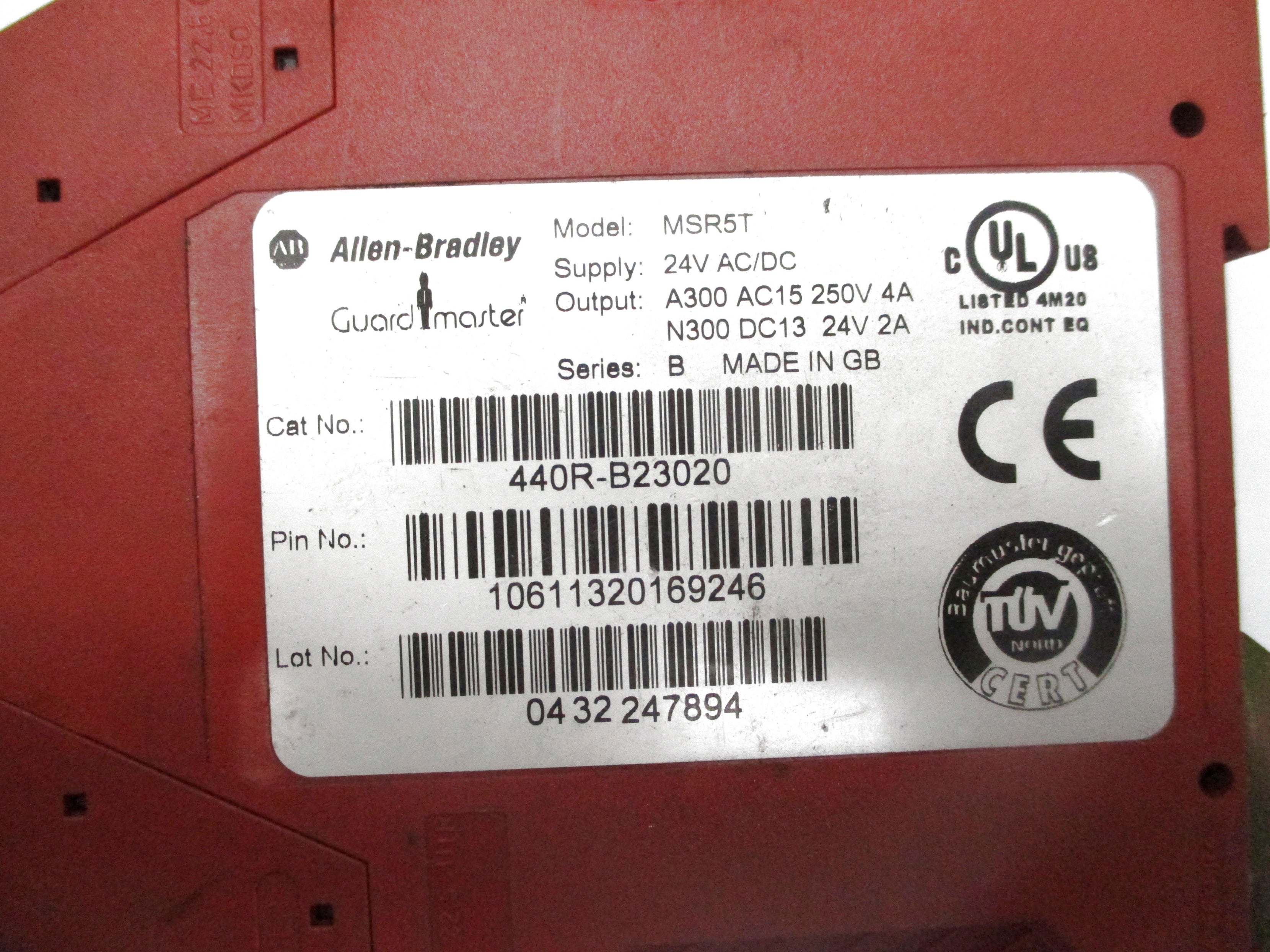 ALLEN BRADLEY 440R-B23020 SER. B 24VAC UNMP