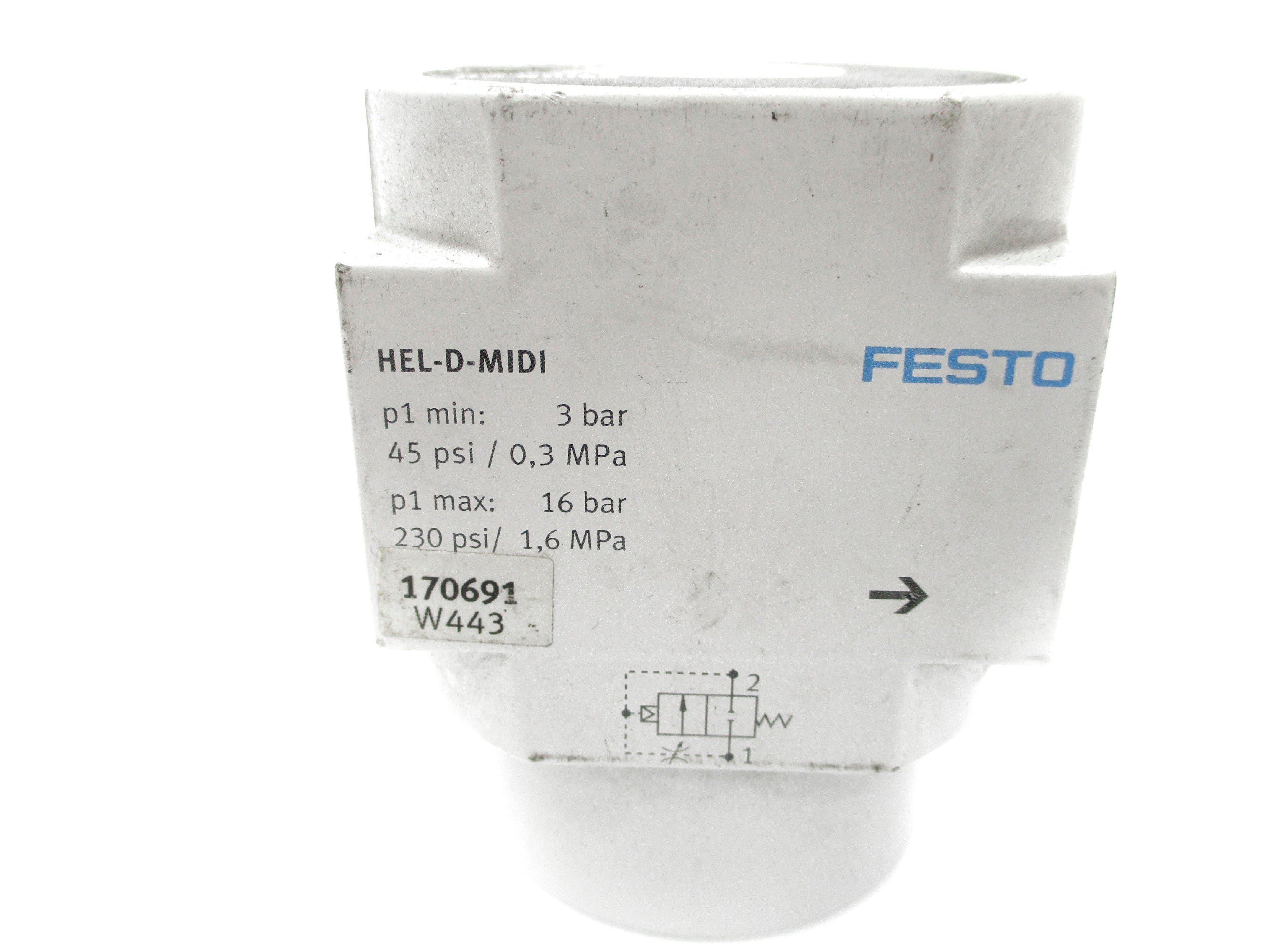 FESTO HEL-D-MIDI 45/230PSI UNMP