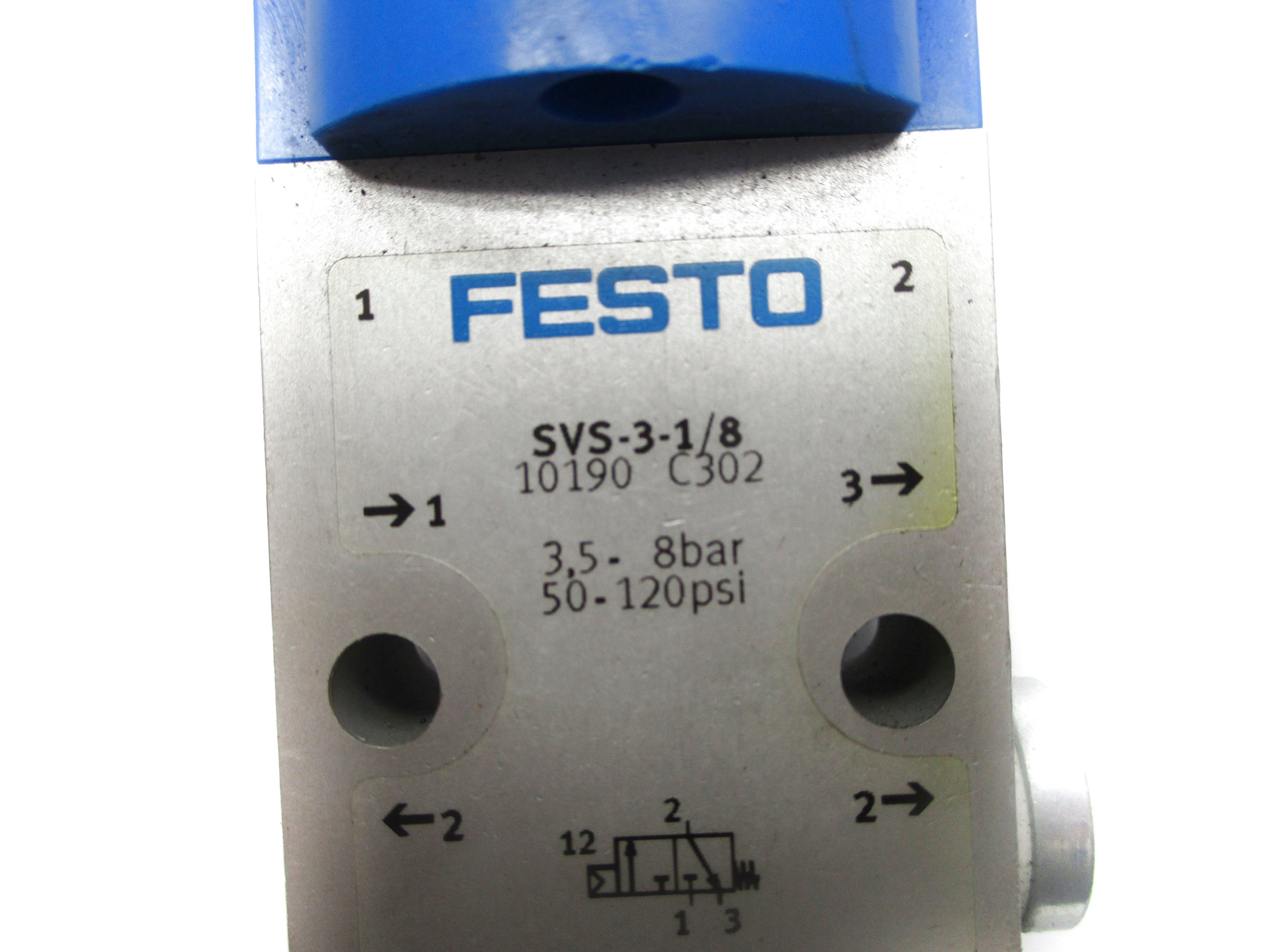 FESTO SVS-3-1/8 50-120PSI UNMP