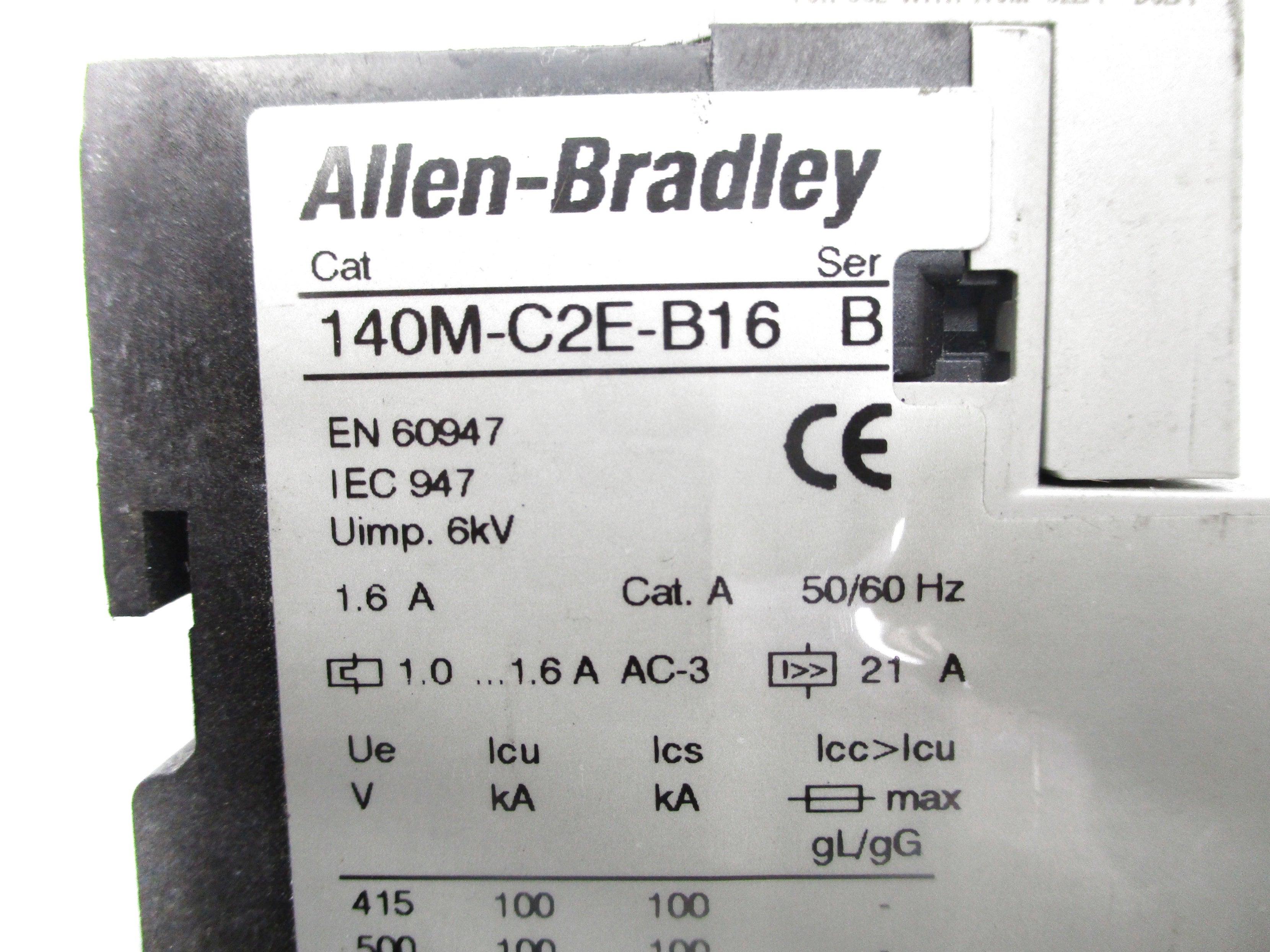 ALLEN BRADLEY 140M-C2E-B16 SER. B 690V 1.0-1.06A UNMP