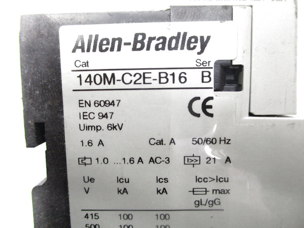 ALLEN BRADLEY 140M-C2E-B16 SER. B 690V 1.0-1.06A UNMP