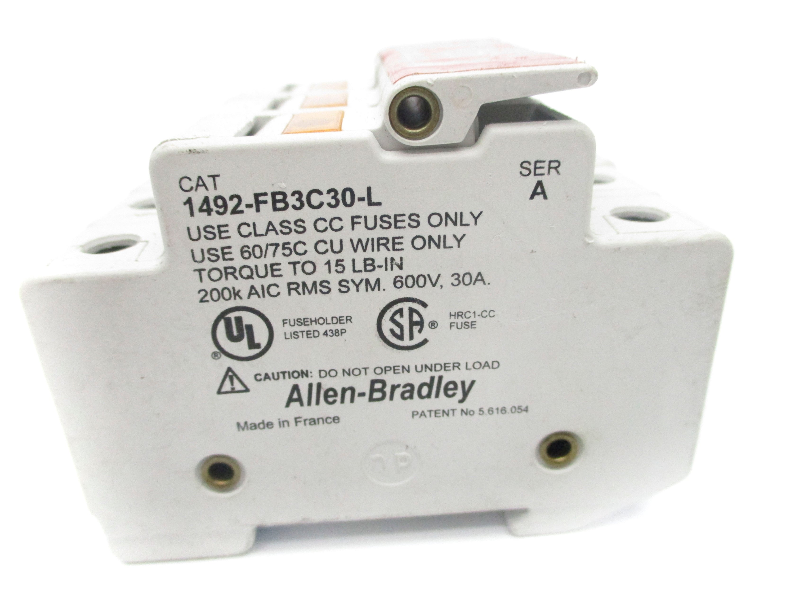 ALLEN BRADLEY 1492-FB3C30-L SER. A UNMP