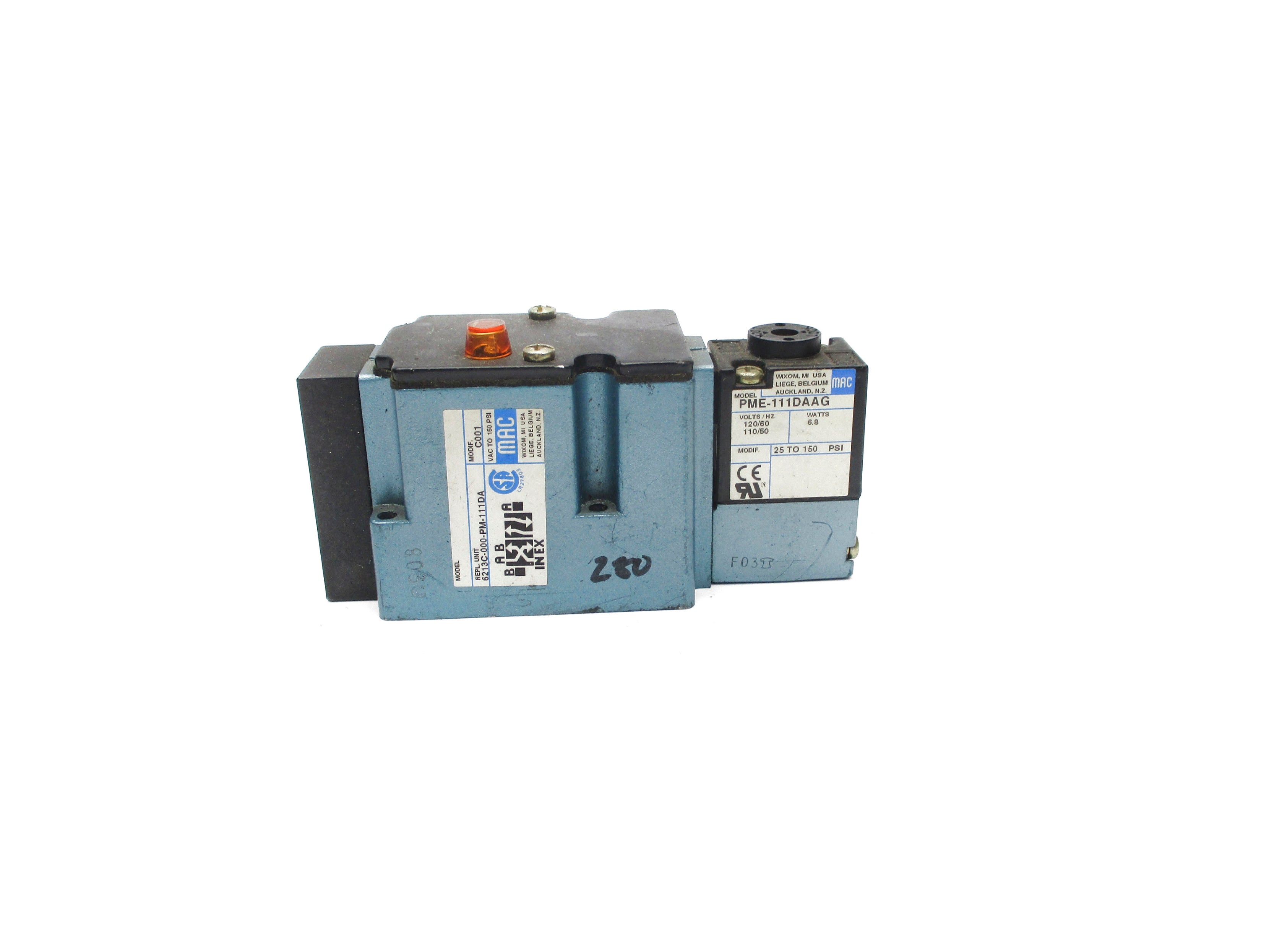 MAC 6213C-000-PM-111DA 150PSI UNMP