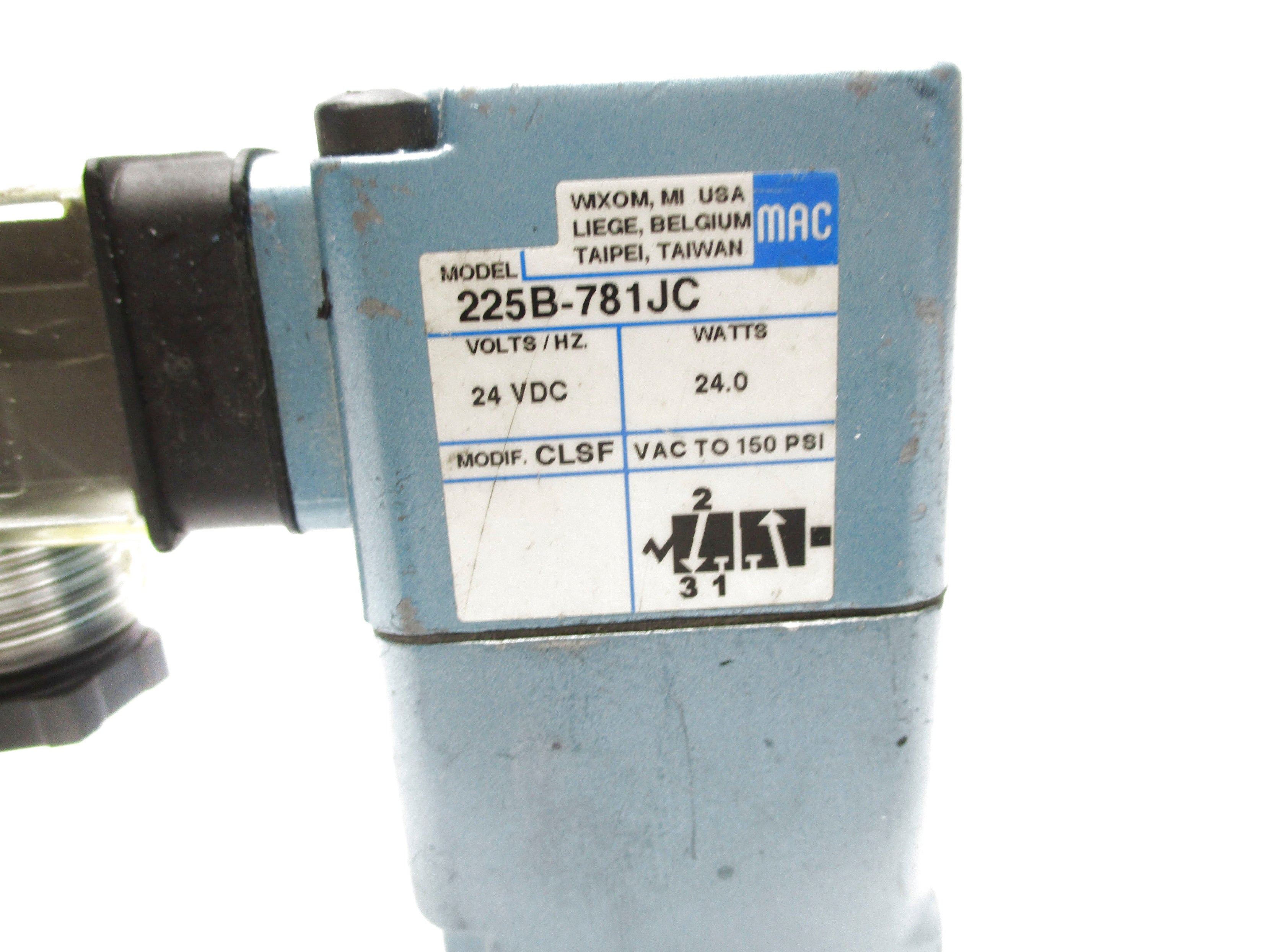 MAC 225B-781JC 150PSI UNMP