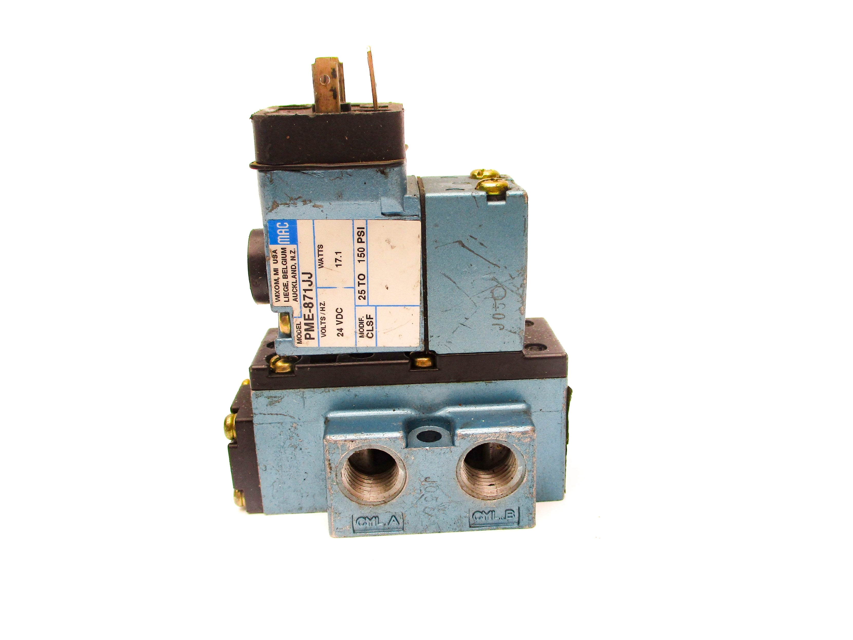 MAC 912B-PM-871JJ 25-150PSI 24VDC UNMP