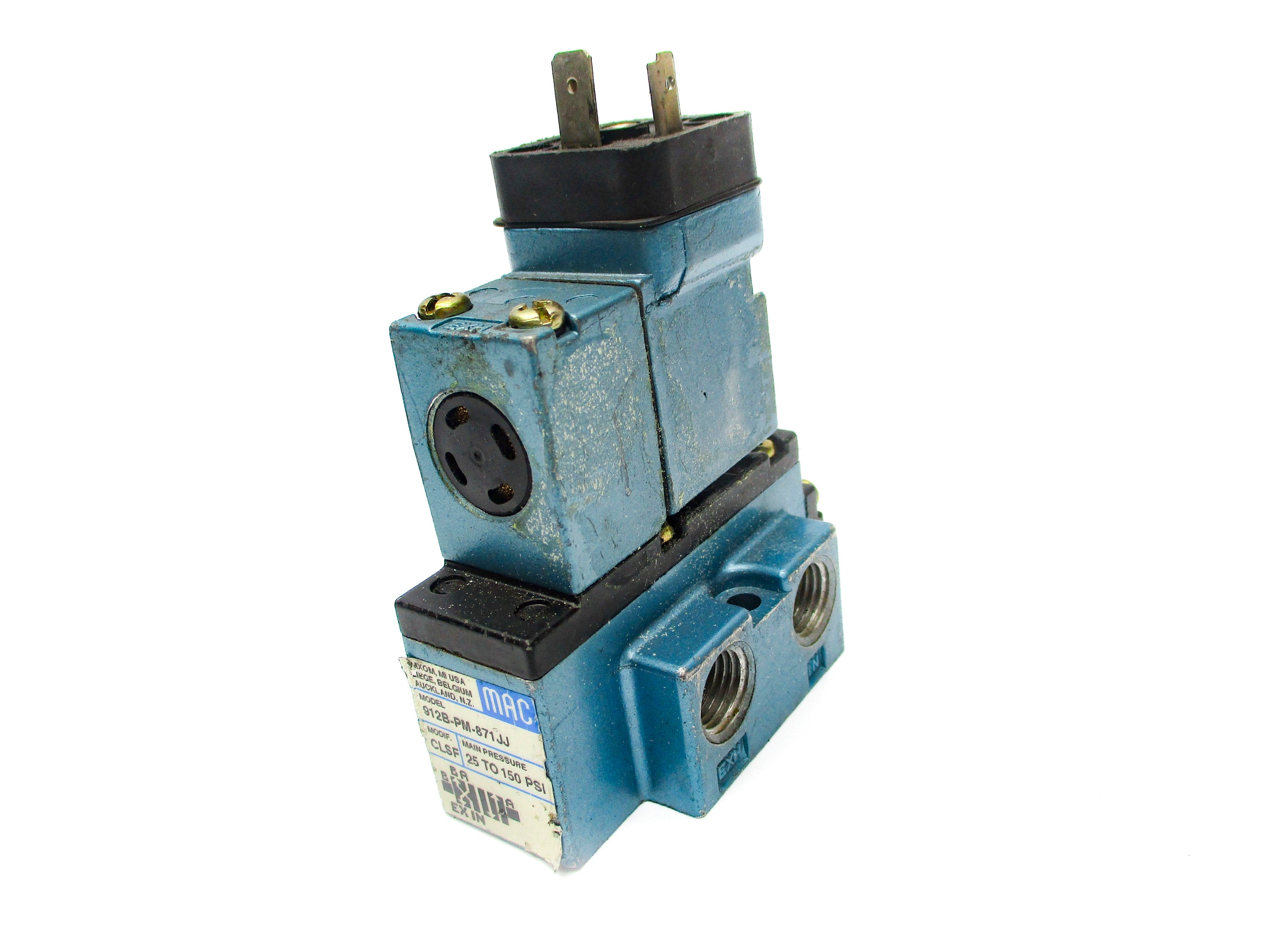 MAC 912B-PM-871JJ 25-150PSI 24VDC UNMP