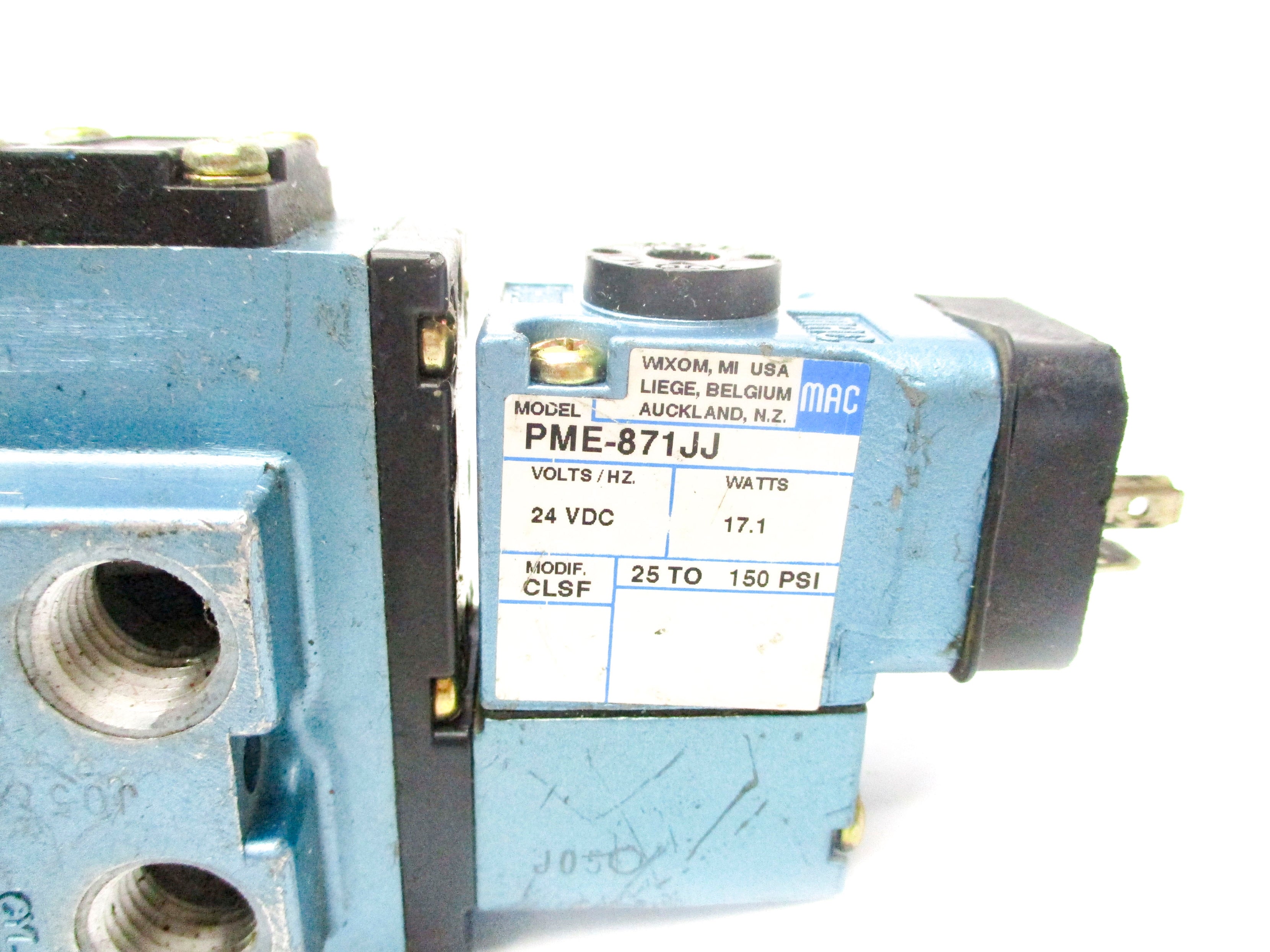 MAC 912B-PM-871JJ 25-150PSI 24VDC UNMP