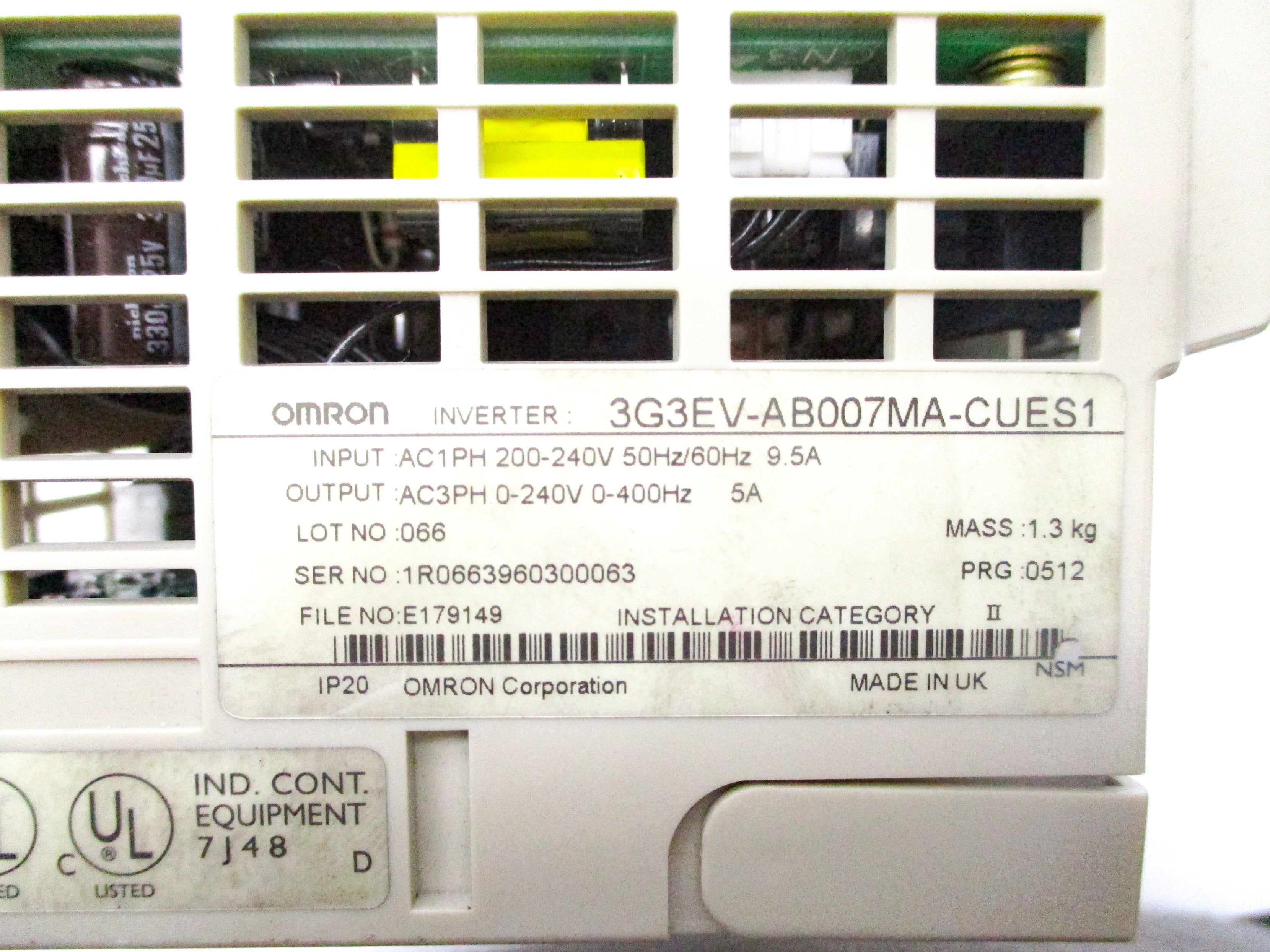 OMRON 3G3EV-AB007MA-CUES1 UNMP