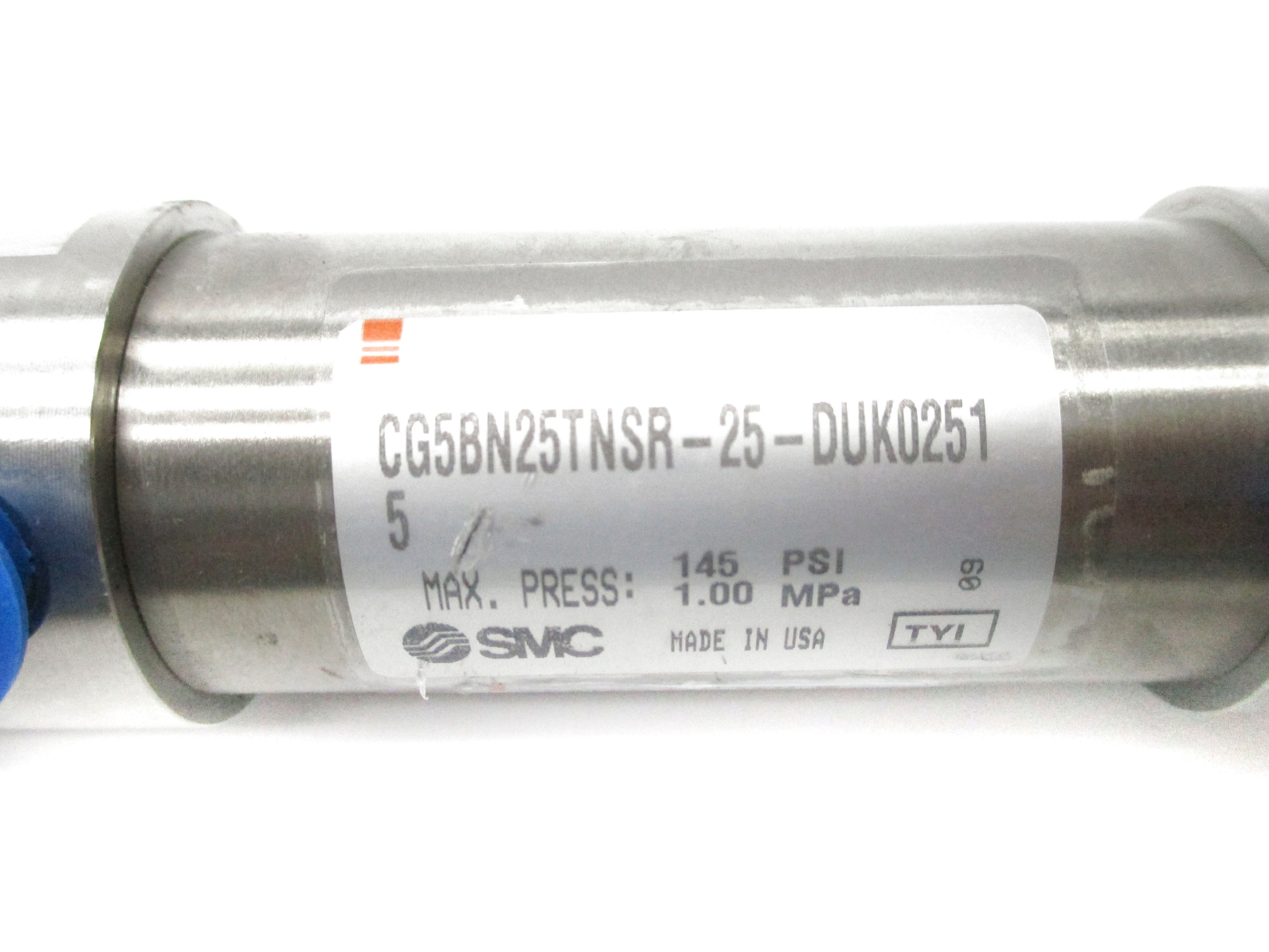 SMC CG5BN25TNSR-25-DUK0251-5 145PSI NSNP