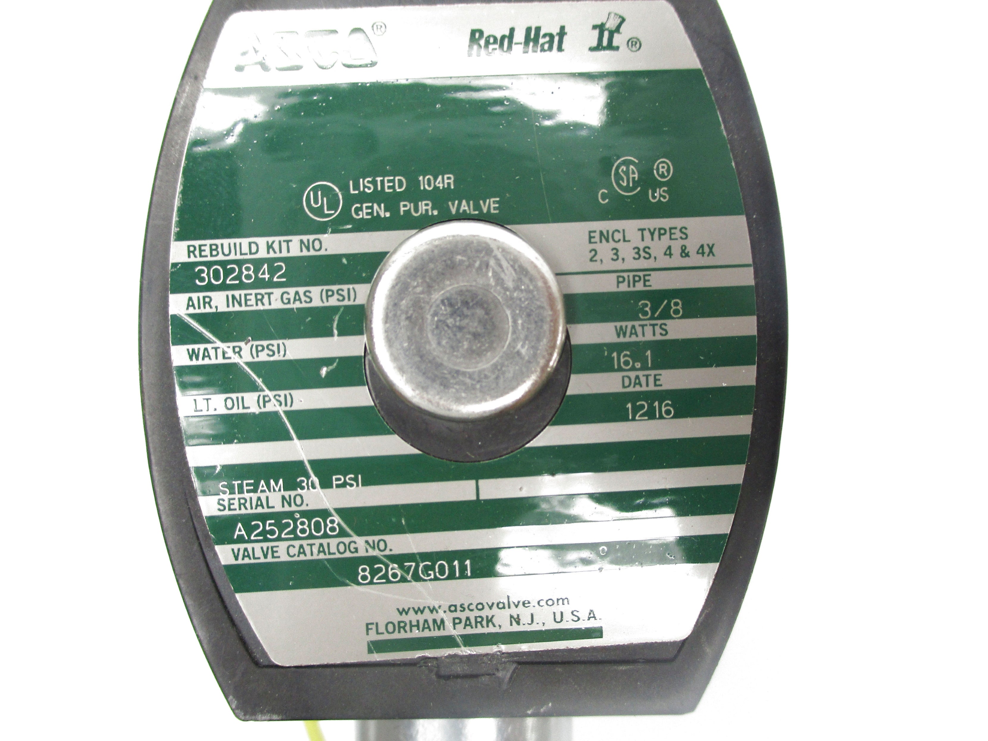 ASCO 8267G011 120V NSNP