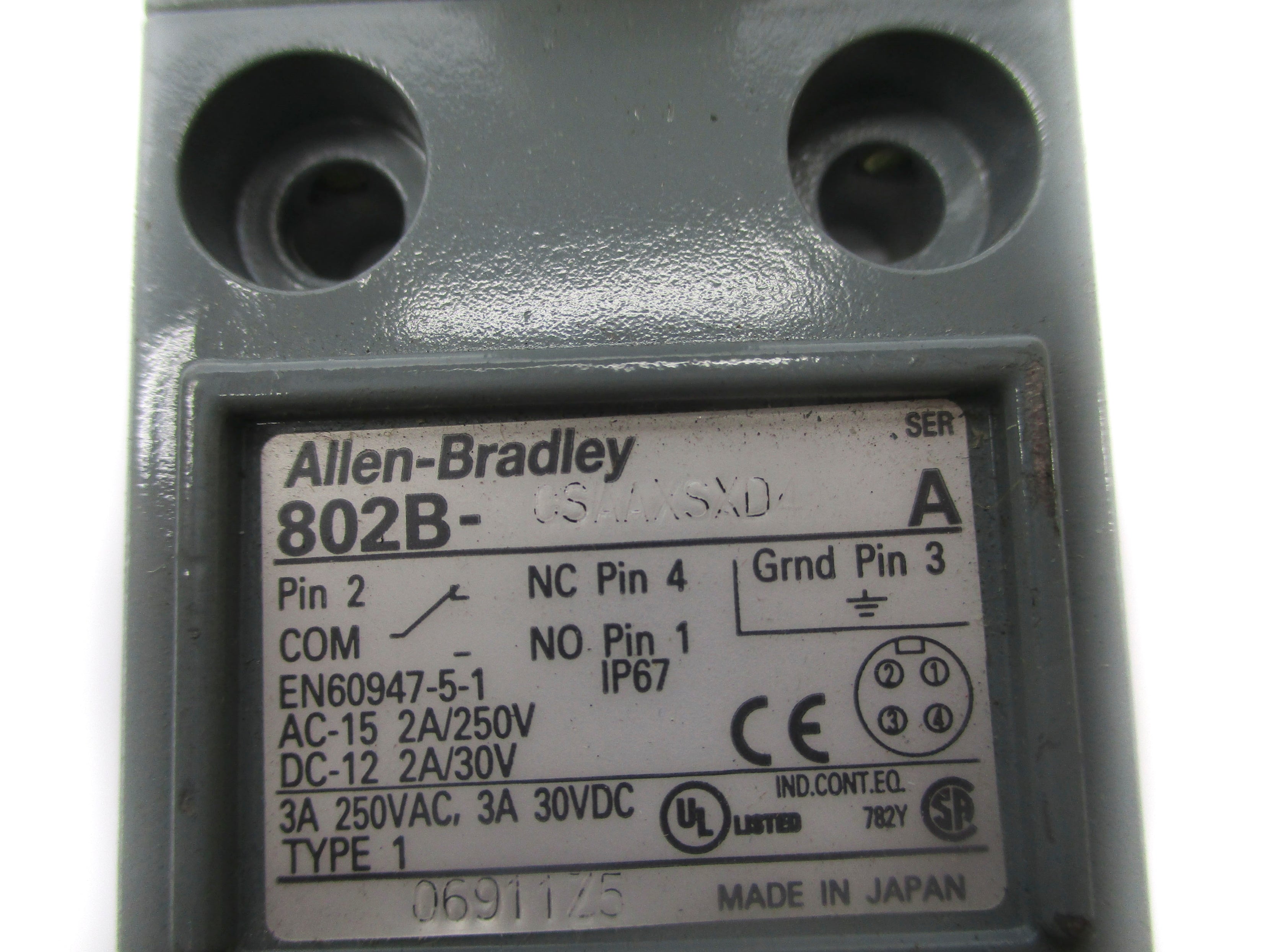 ALLEN BRADLEY 802B-CSAAXSXD4 SER. A NSNP