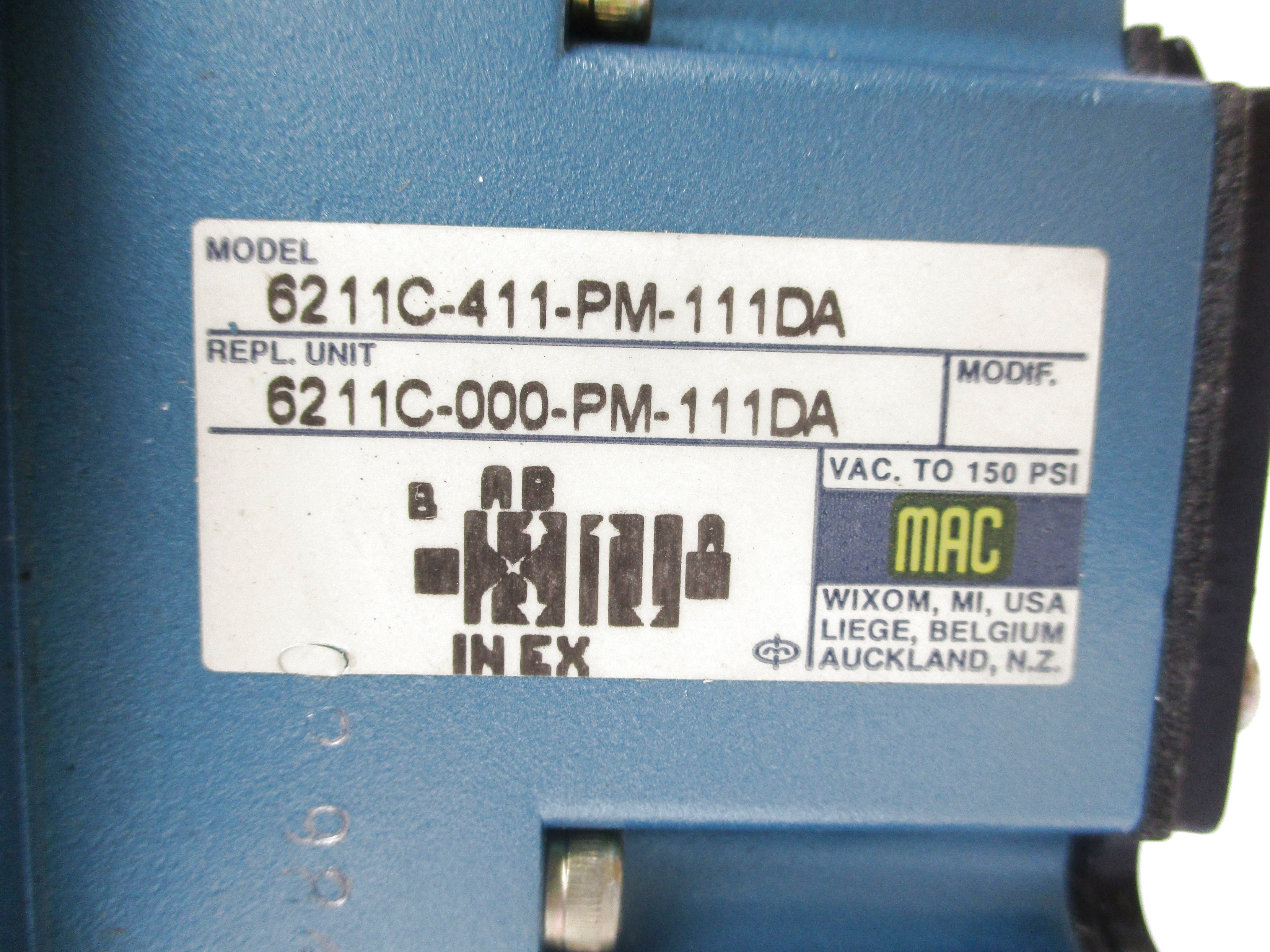 MAC 6211C-411-PM-111DA 150PSI NSNP