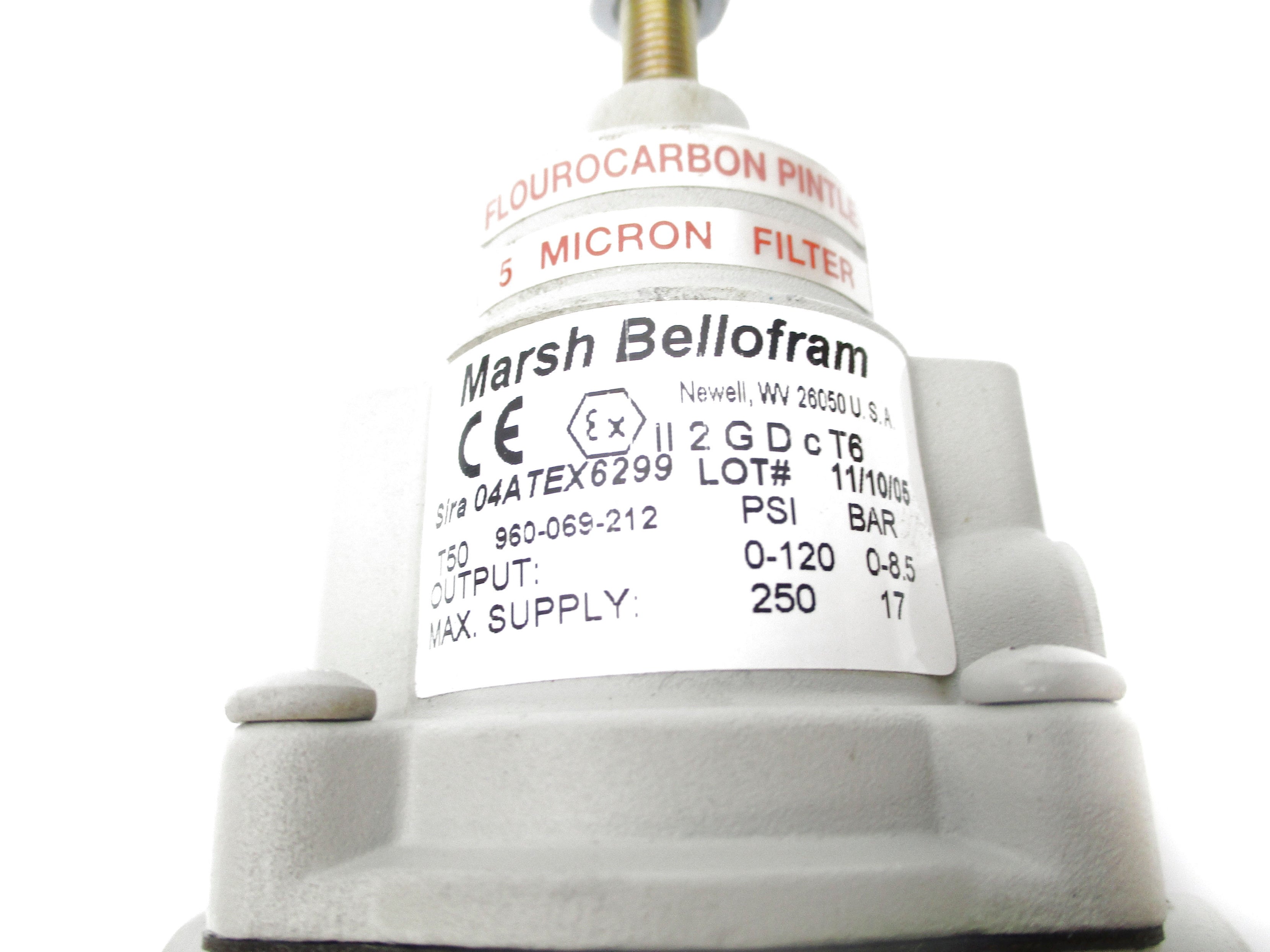MARSH BELLOFRAM 04ATEX6299 120PSI UNMP