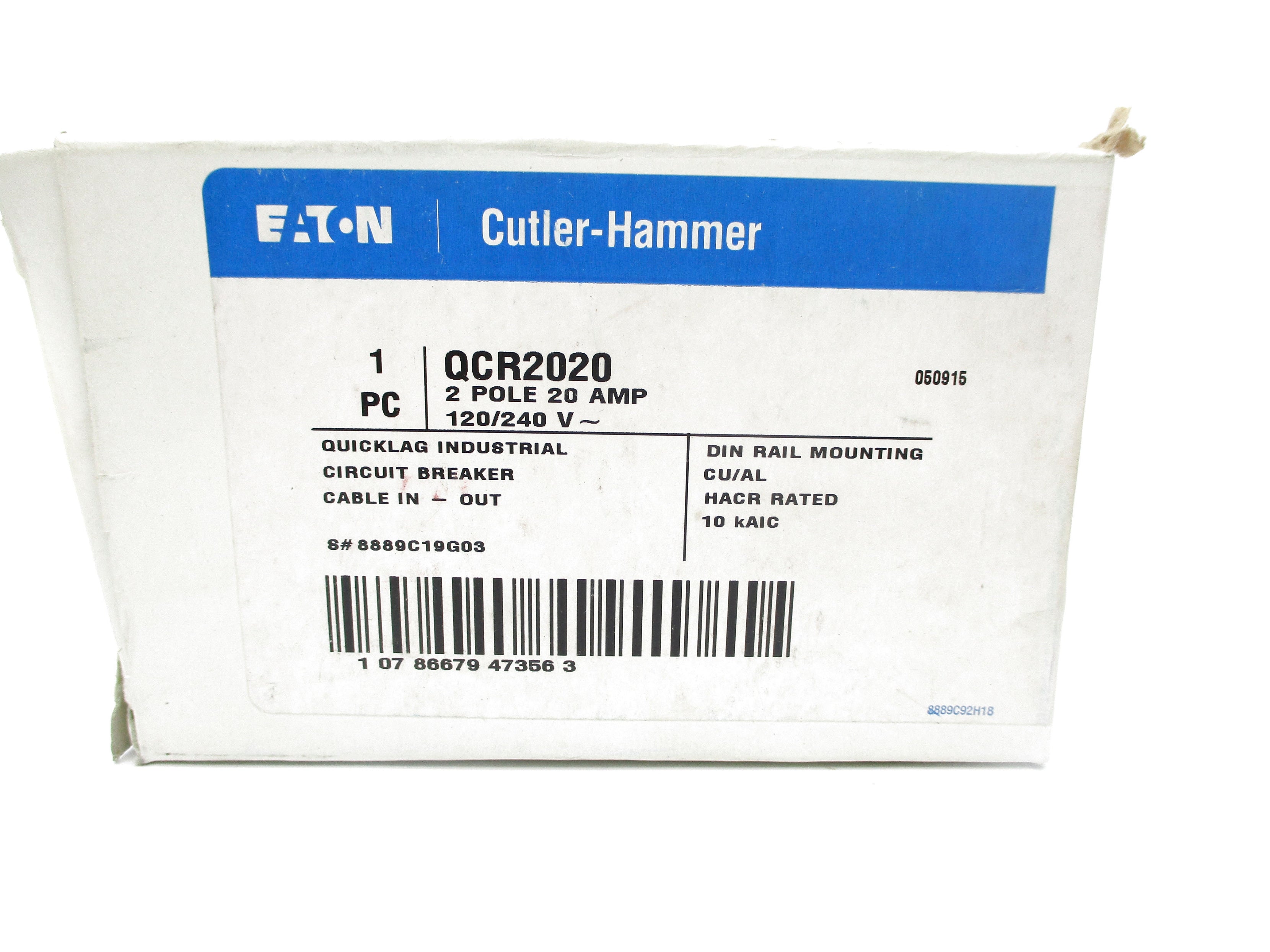 CUTLER HAMMER QCR2020 20A 120/240V NSMP