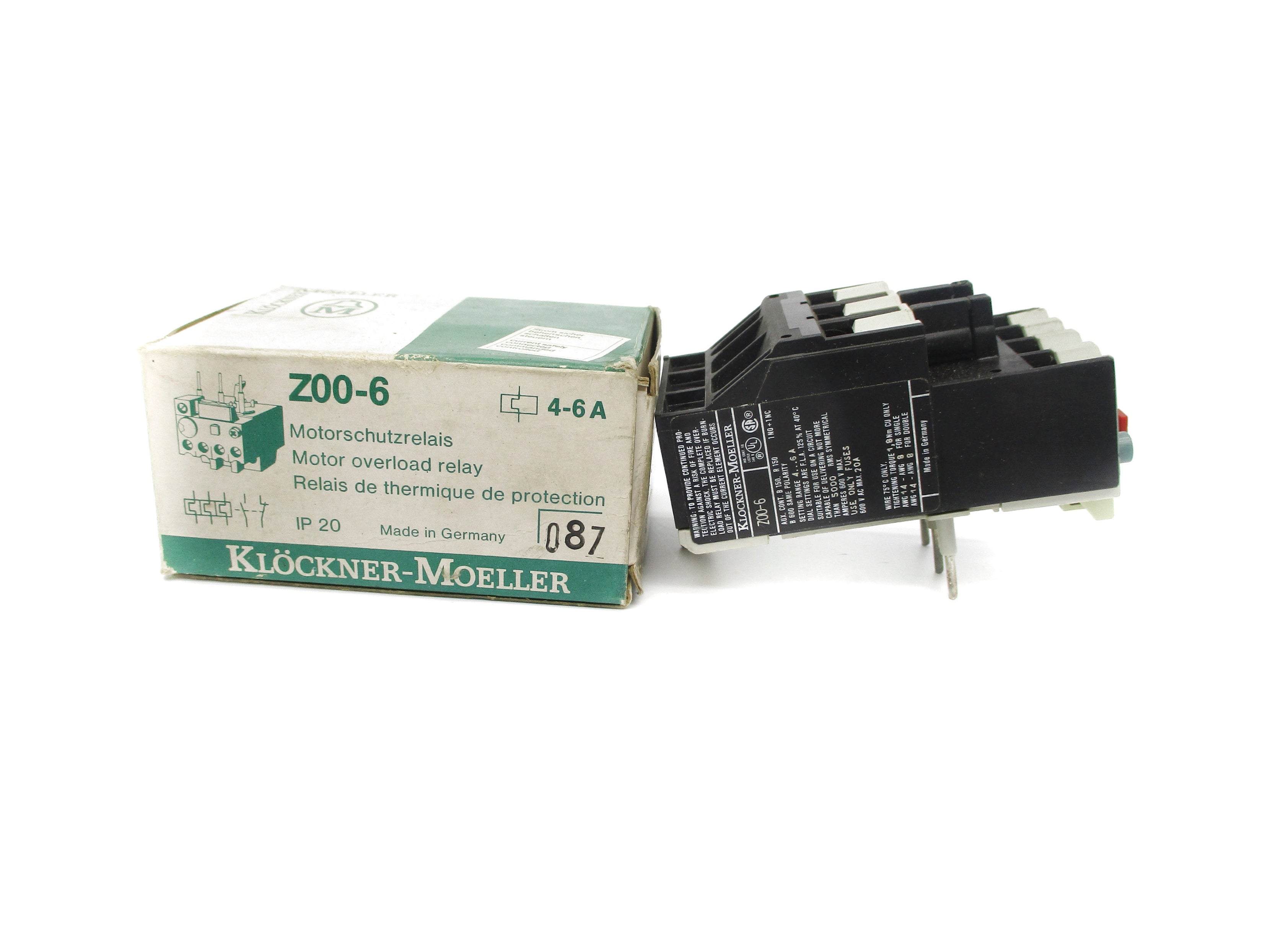 KLOCKNER MOELLER Z00-6 4-6A NSMP