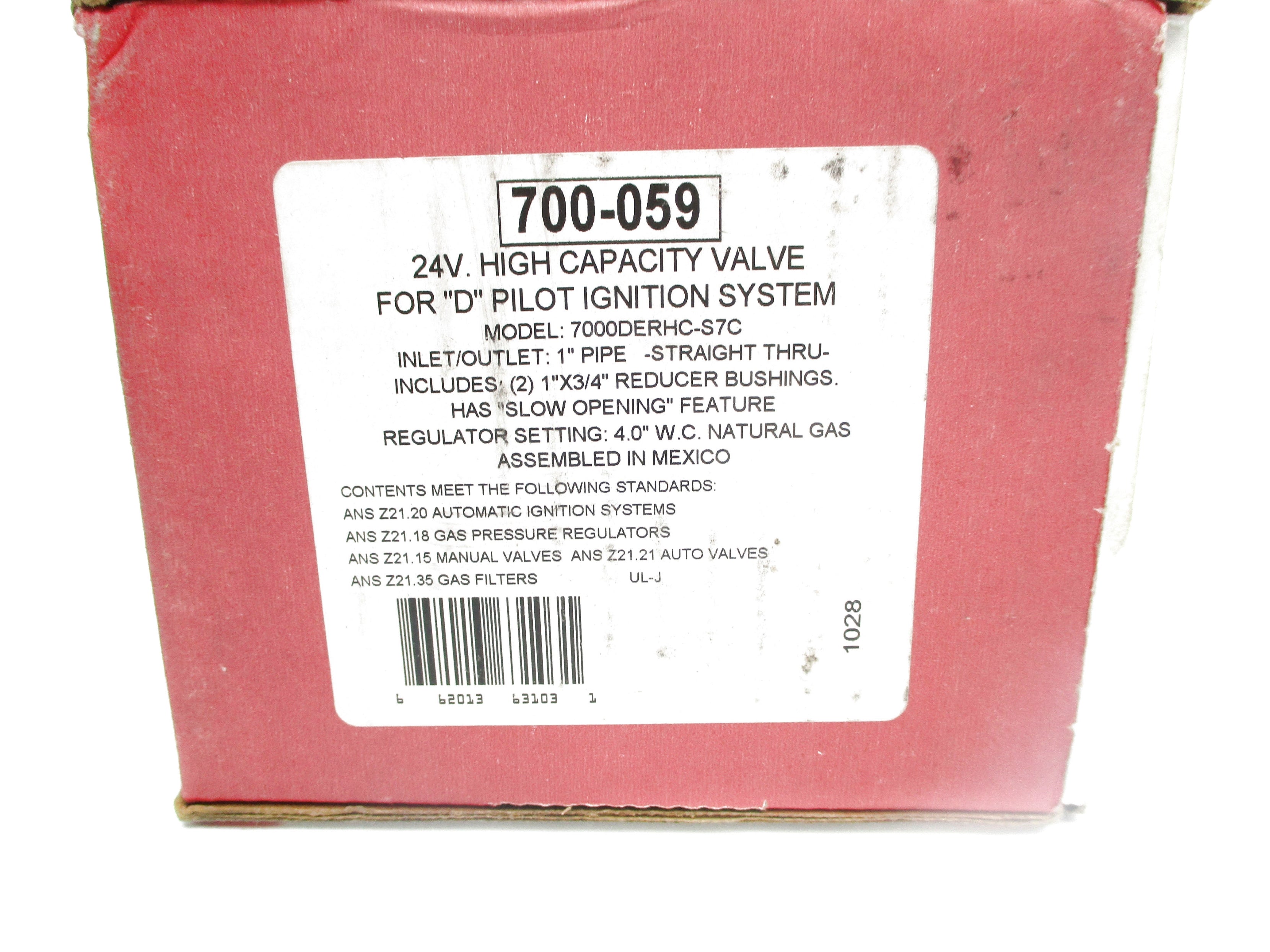 ROBERTSHAW 7000DERHC-S7C 24VAC 1/2PSI NSMP