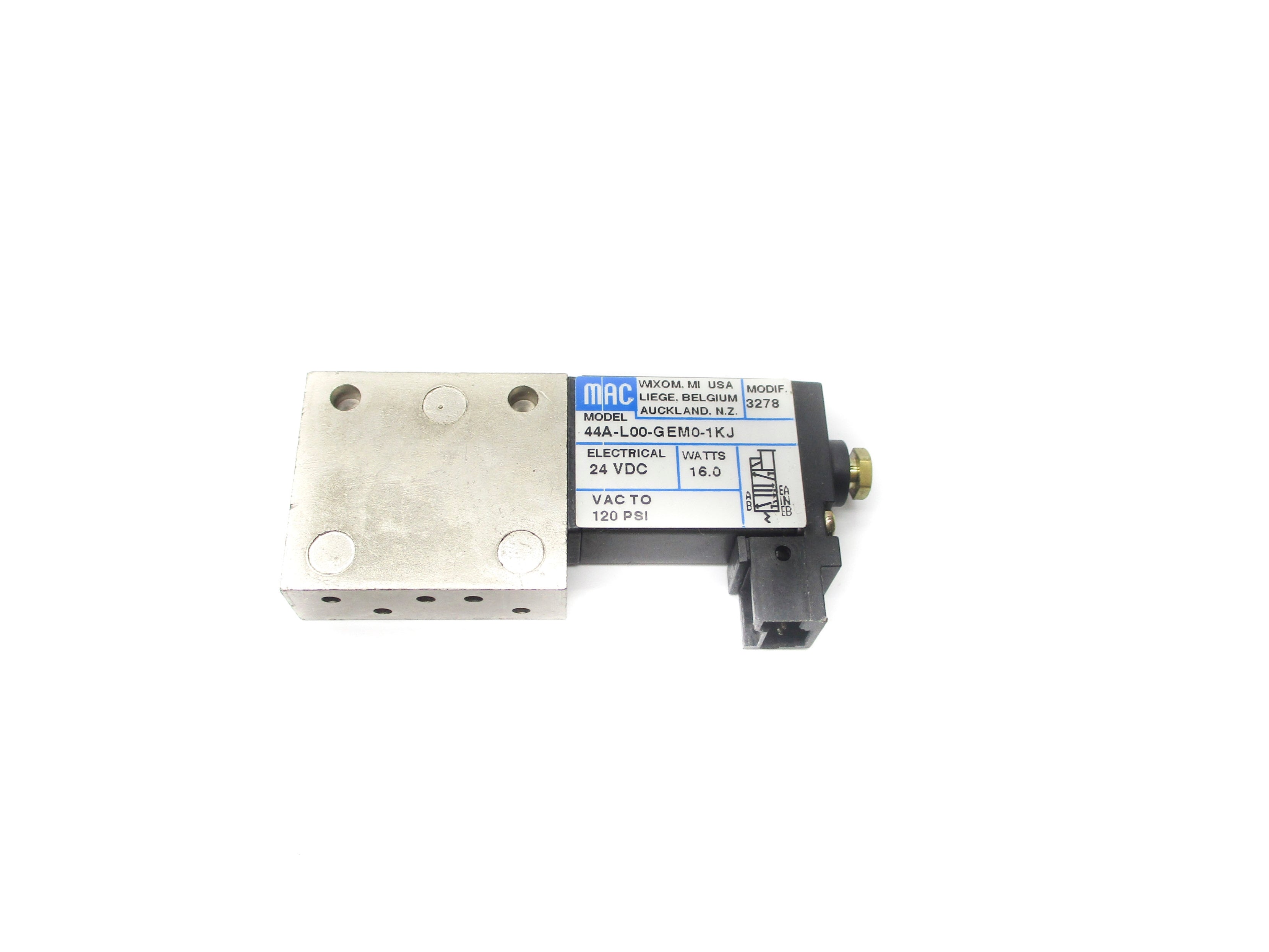 MAC 44A-L00-GEM0-1KJ 24VDC 120PSI NSNP