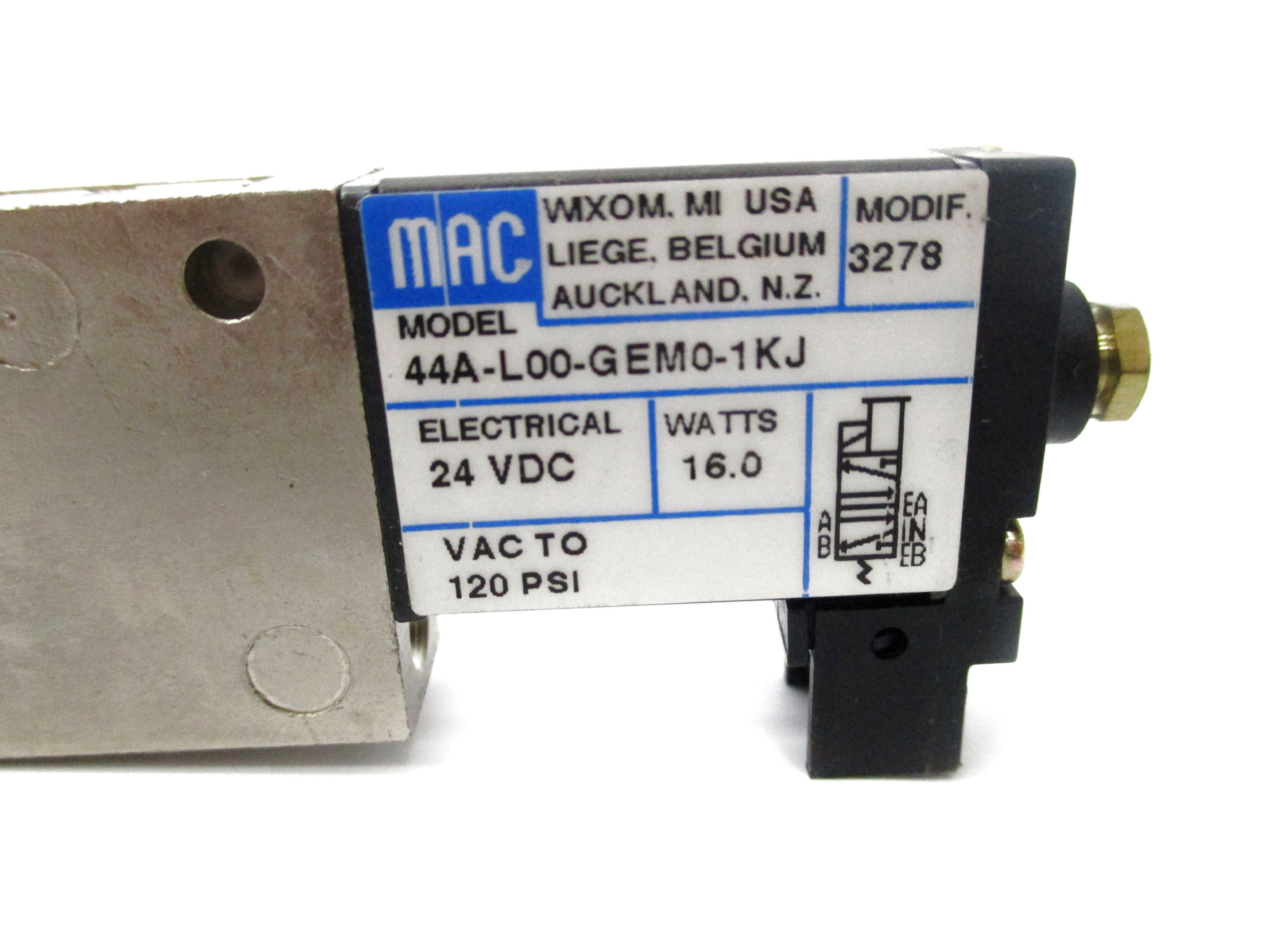 MAC 44A-L00-GEM0-1KJ 24VDC 120PSI NSNP