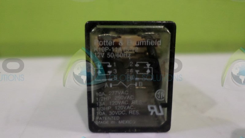 POTTER & BRUMFIELD K10P-11A15-12 RELAY 12V *USED*