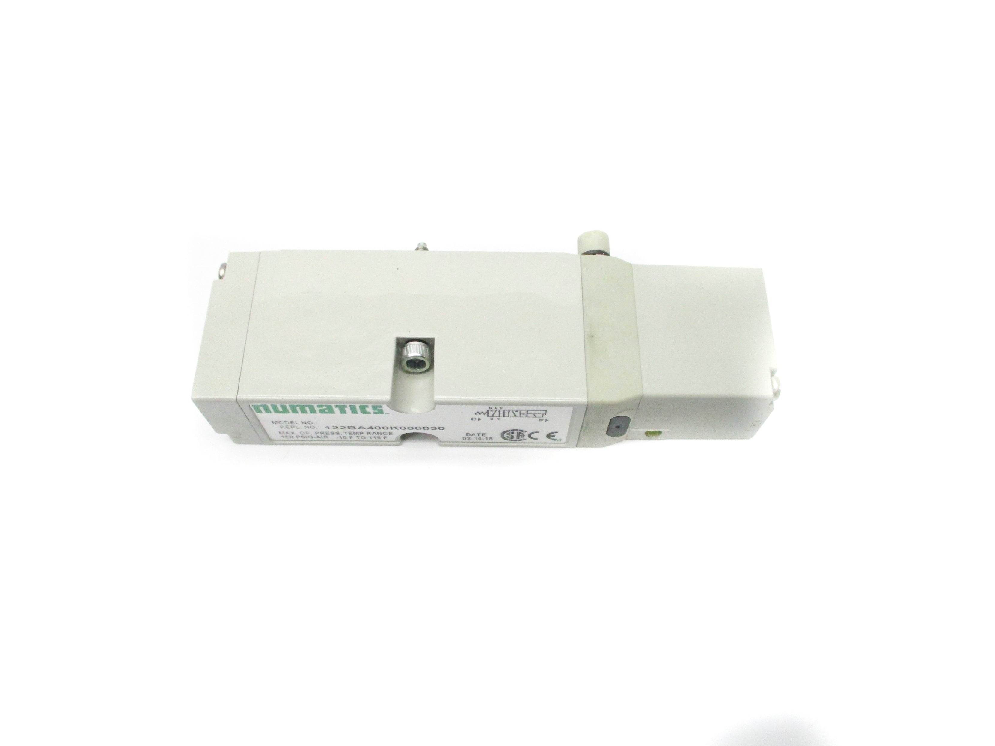 NUMATICS 122BA400K000030 110-120V .04A 150PSI -10-115'F (AS PICTURED) NSNP