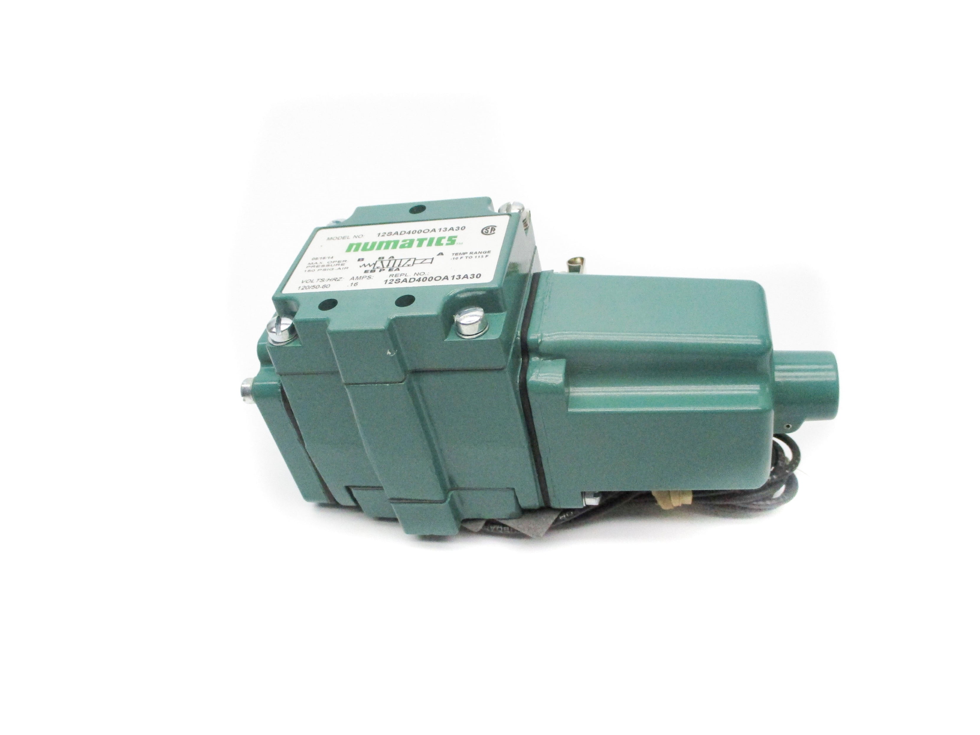 NUMATICS 12SAD400OA13A30 120V 150PSIG NSNP