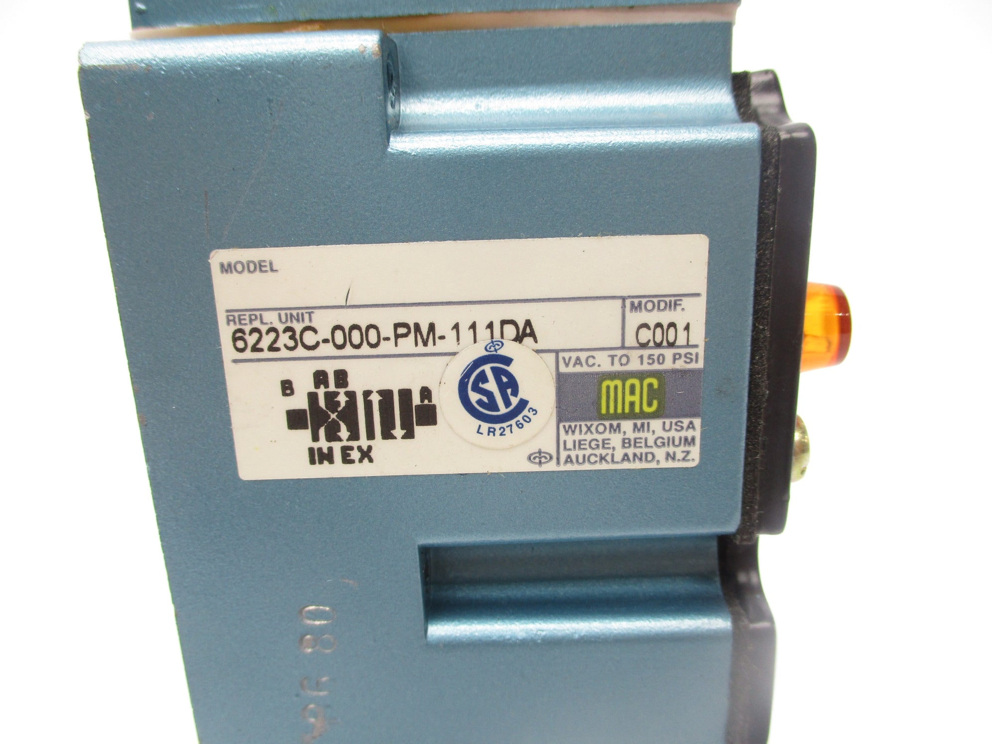 MAC 6223C-000-PM-111DA 110/120V 150PSI NSNP